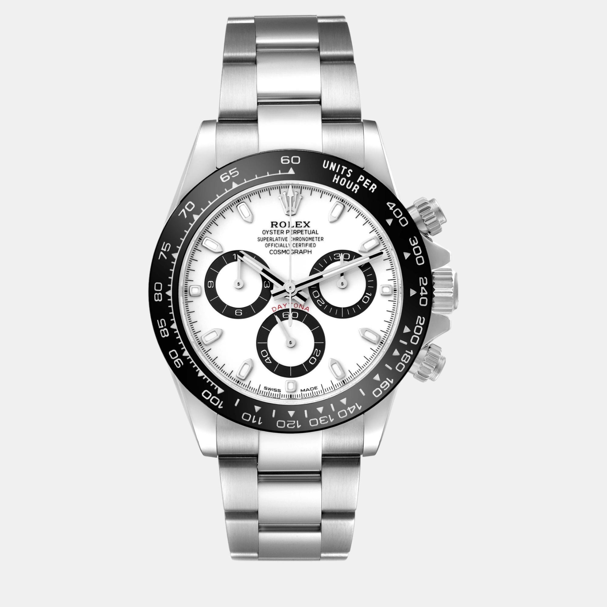 

Rolex Daytona Ceramic Bezel White Panda Dial Steel Men's Watch 40 mm