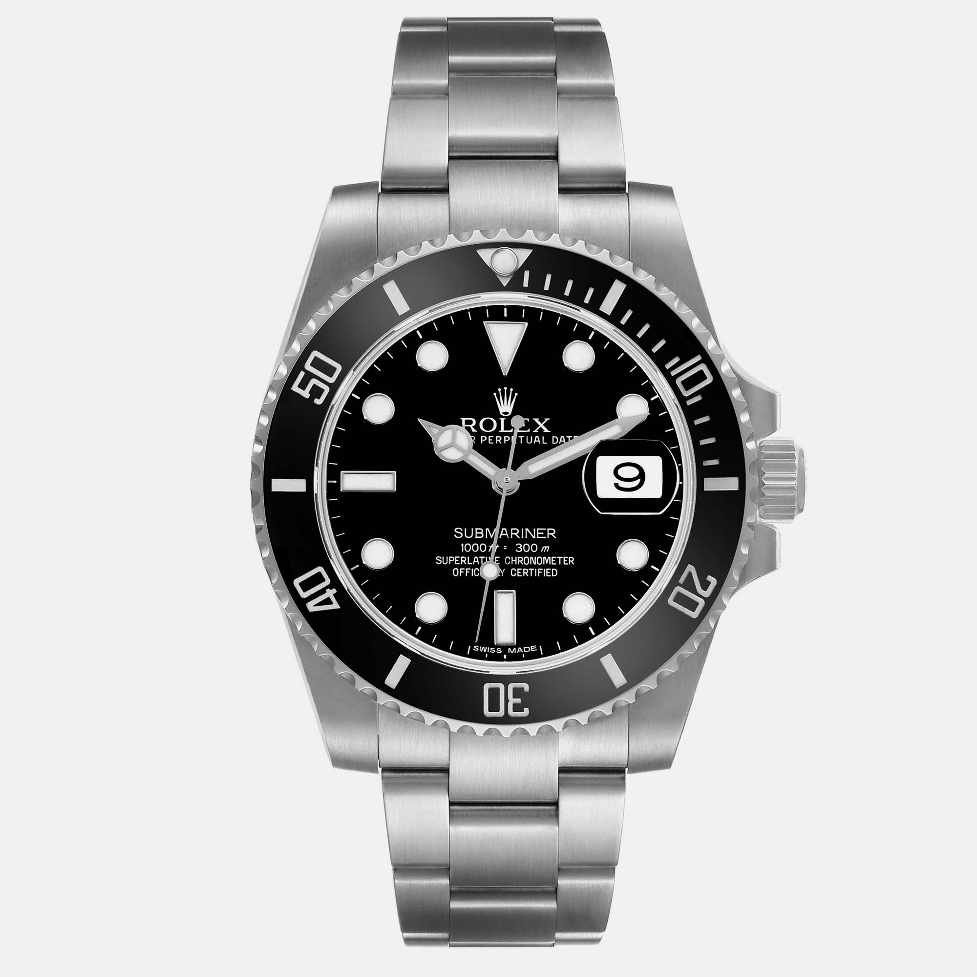 

Rolex Submariner Date Black Dial Steel Men's Watch 40 mm