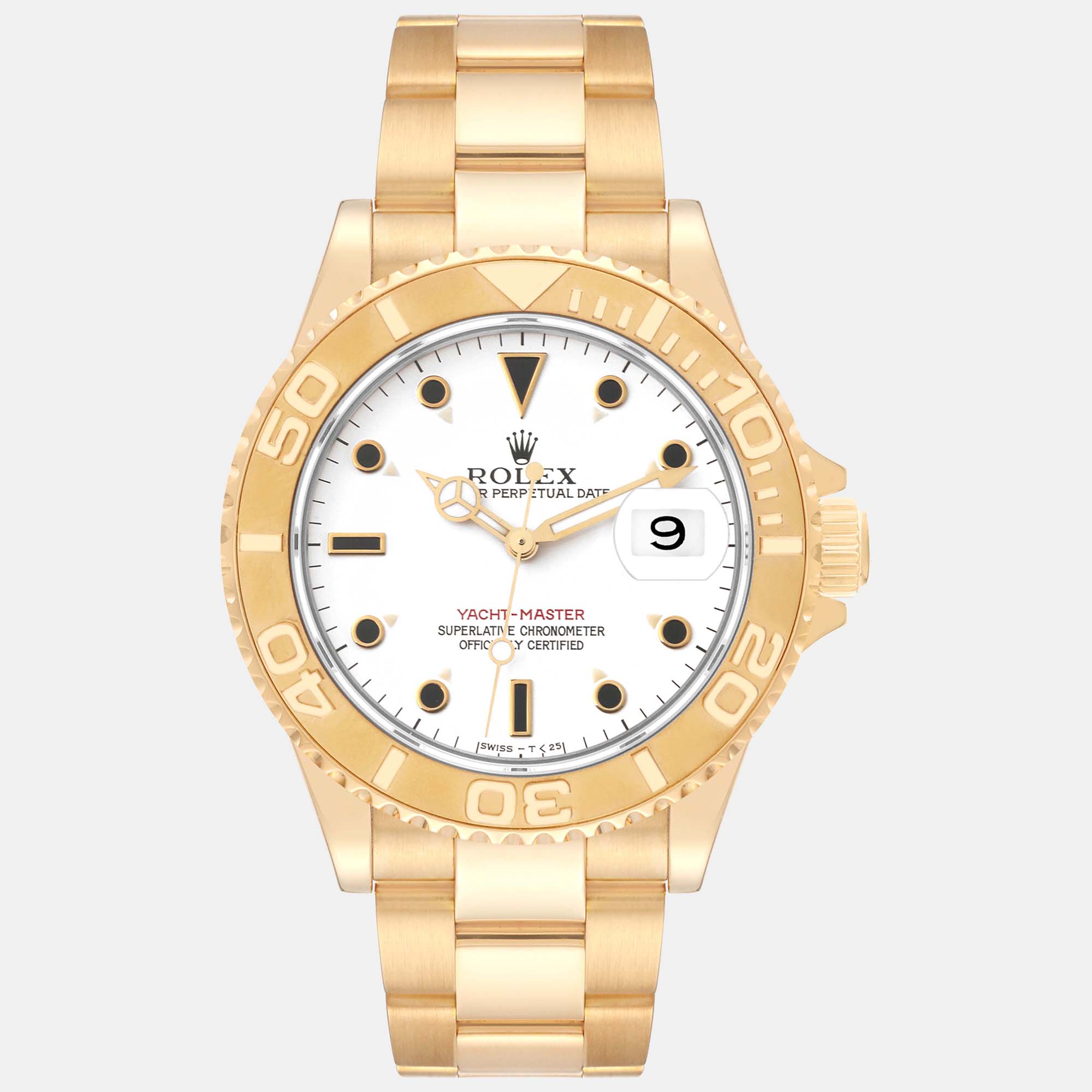 

Rolex Yachtmaster Yellow Gold White Dial Men's Watch 40 mm