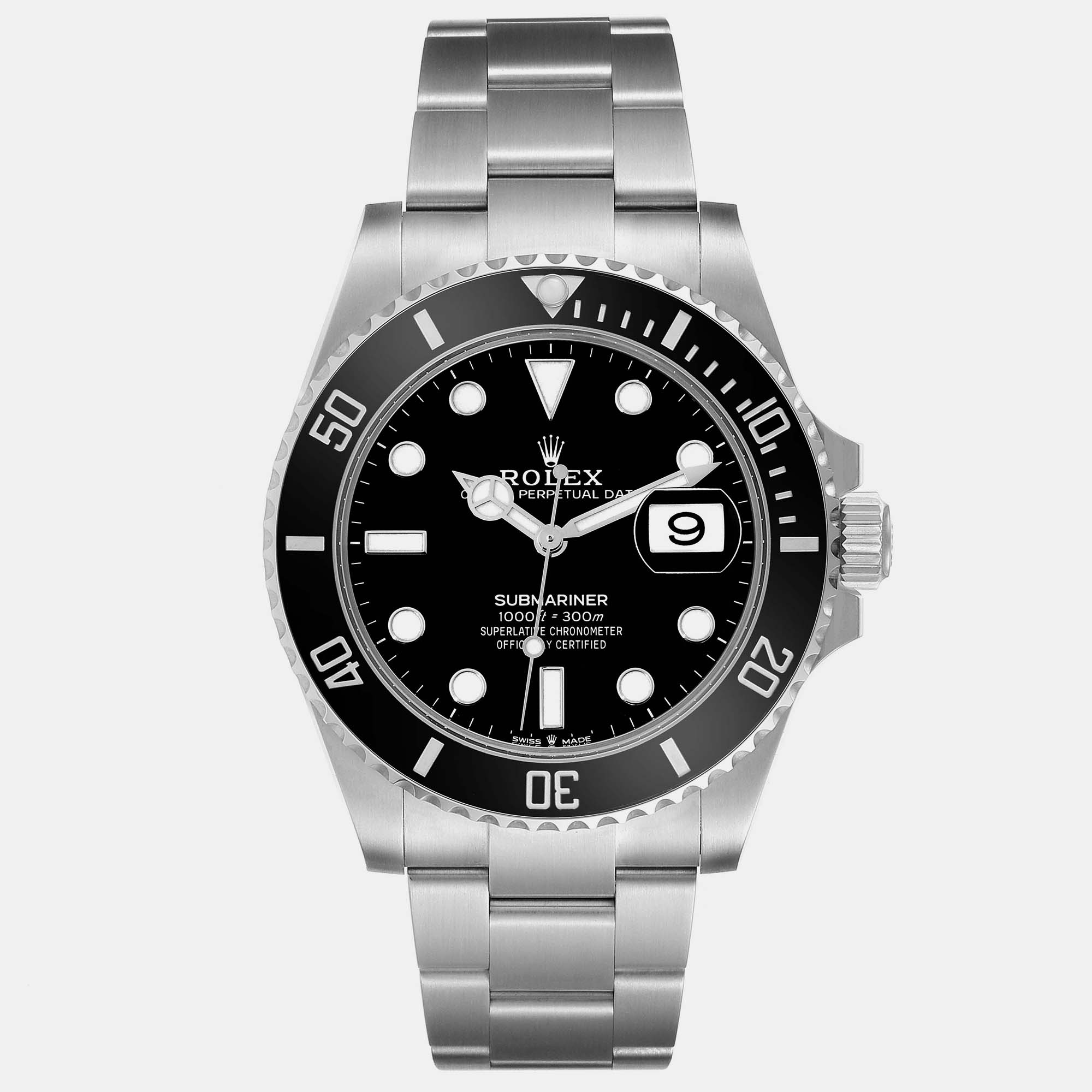 

Rolex Submariner Black Dial Ceramic Bezel Steel Men's Watch 41 mm