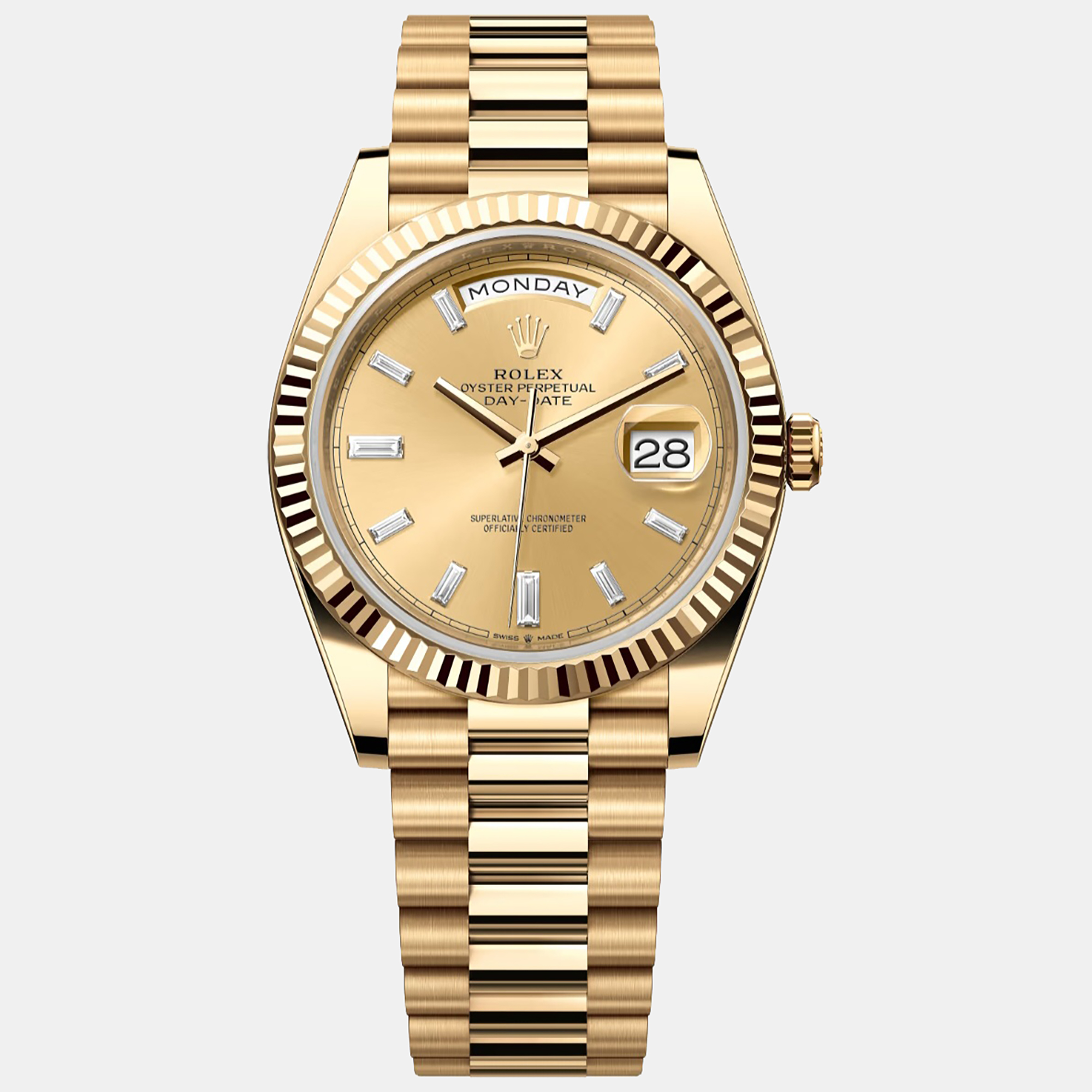 

Rolex 18k Yellow Gold Day Date 228238 Men's Watch 40 mm