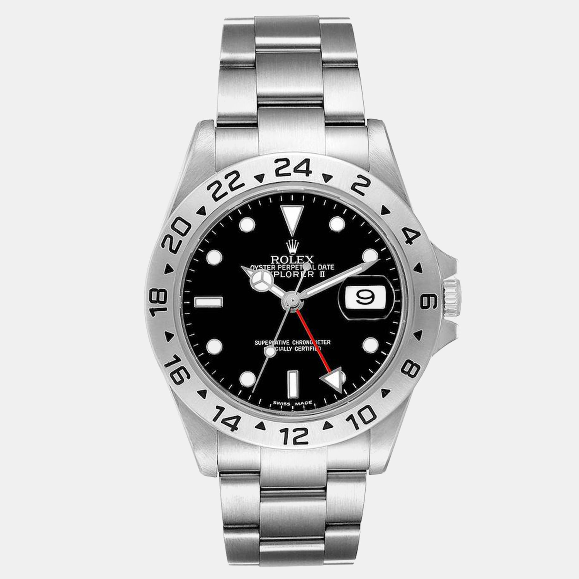 

Rolex Explorer II Parachrom Hairspring Steel Men's Watch 40 mm, Black