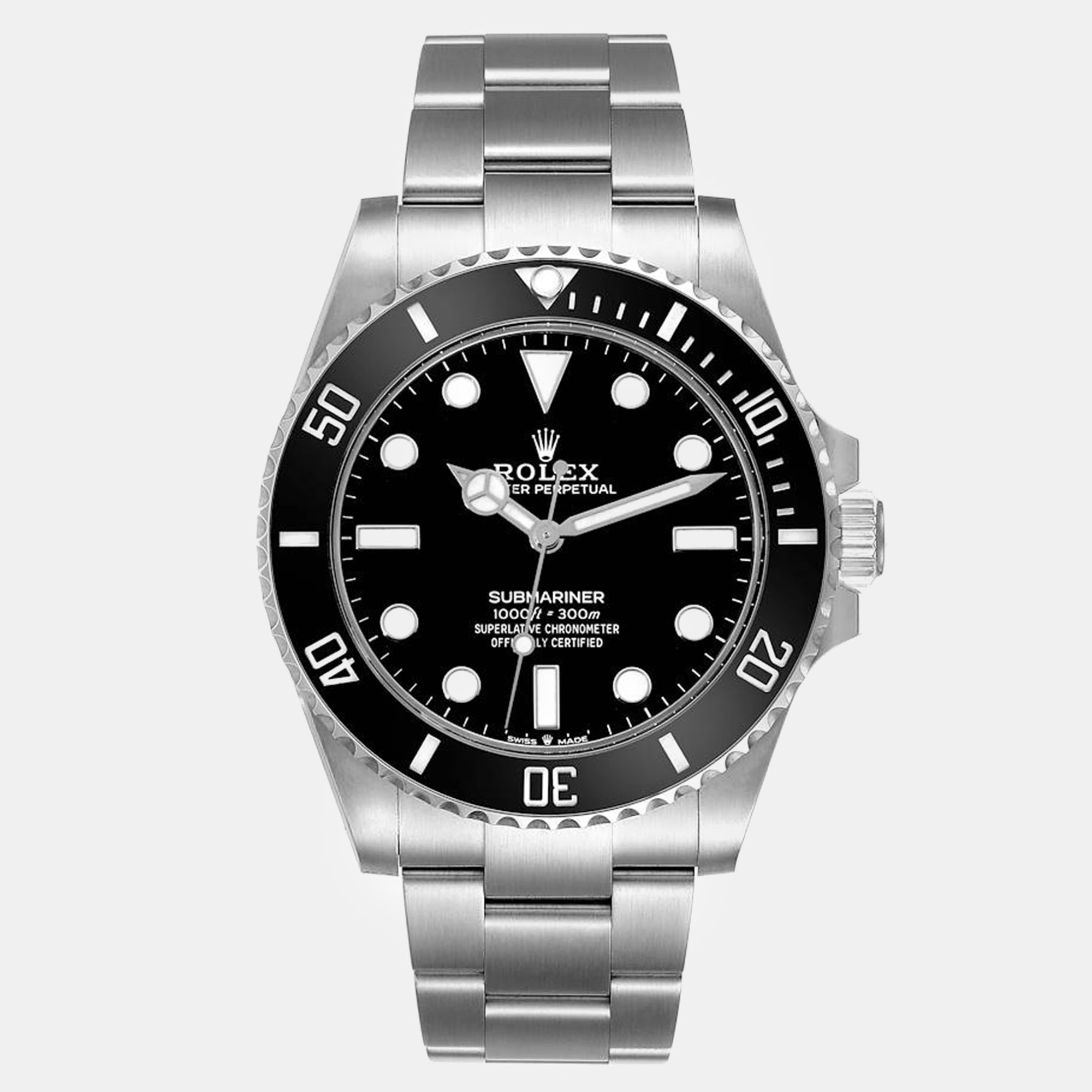 

Rolex Submariner Non-Date Ceramic Bezel Steel Men's Watch 41 mm, Black