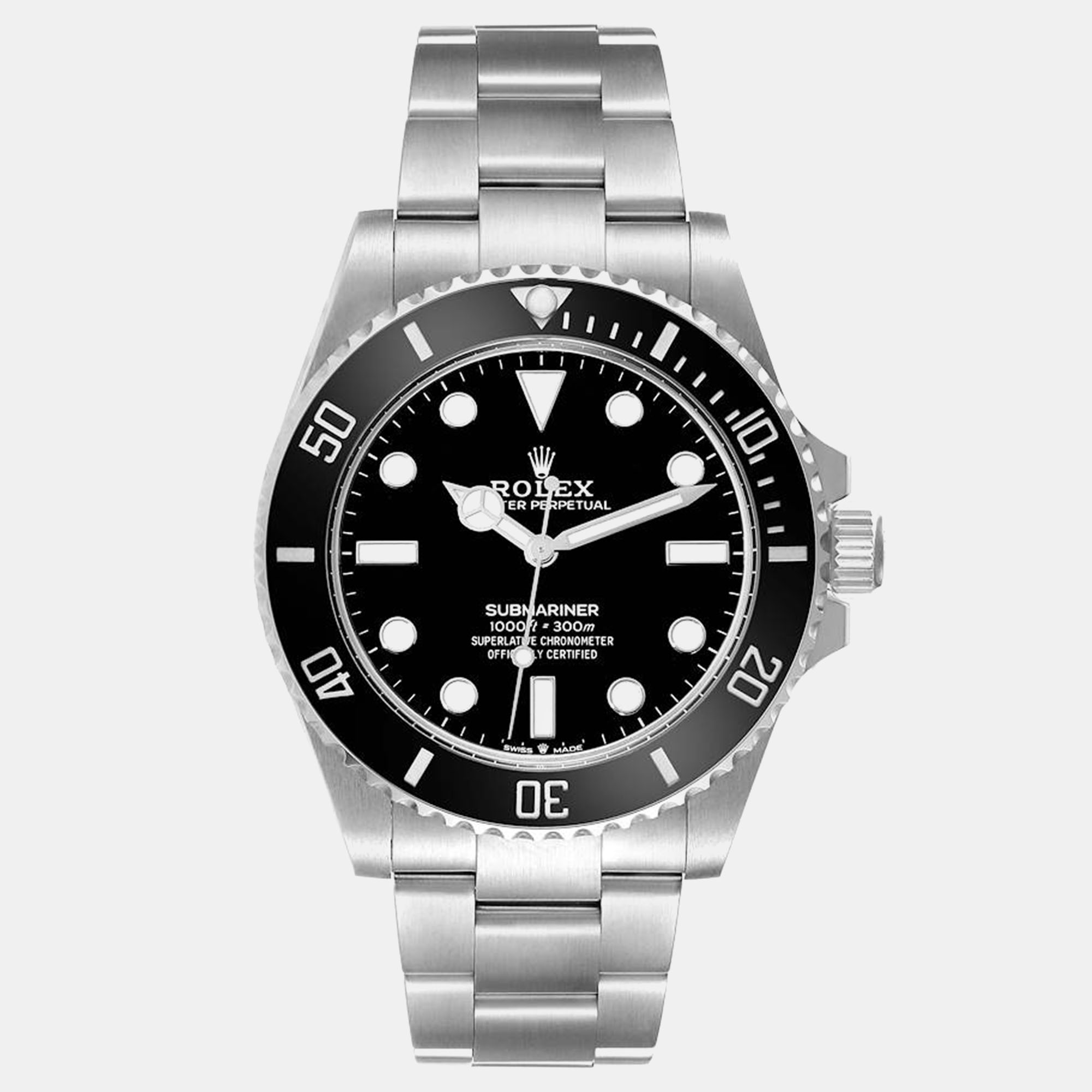 

Rolex Submariner Non-Date Ceramic Bezel Steel Men's Watch 41 mm, Black