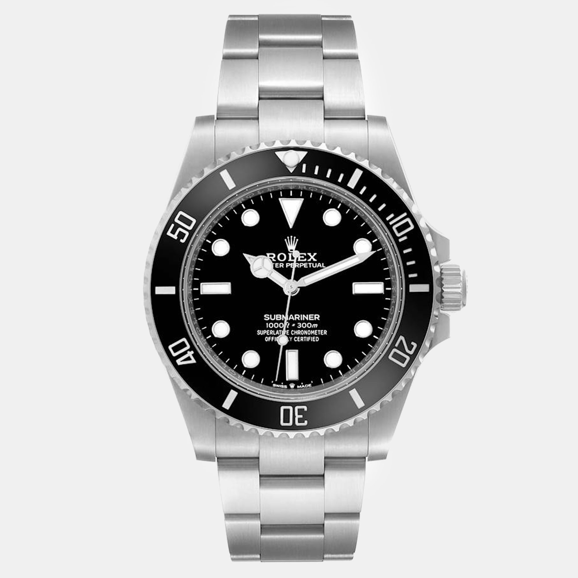 

Rolex Submariner Non-Date Ceramic Bezel Steel Men's Watch 41 mm, Black