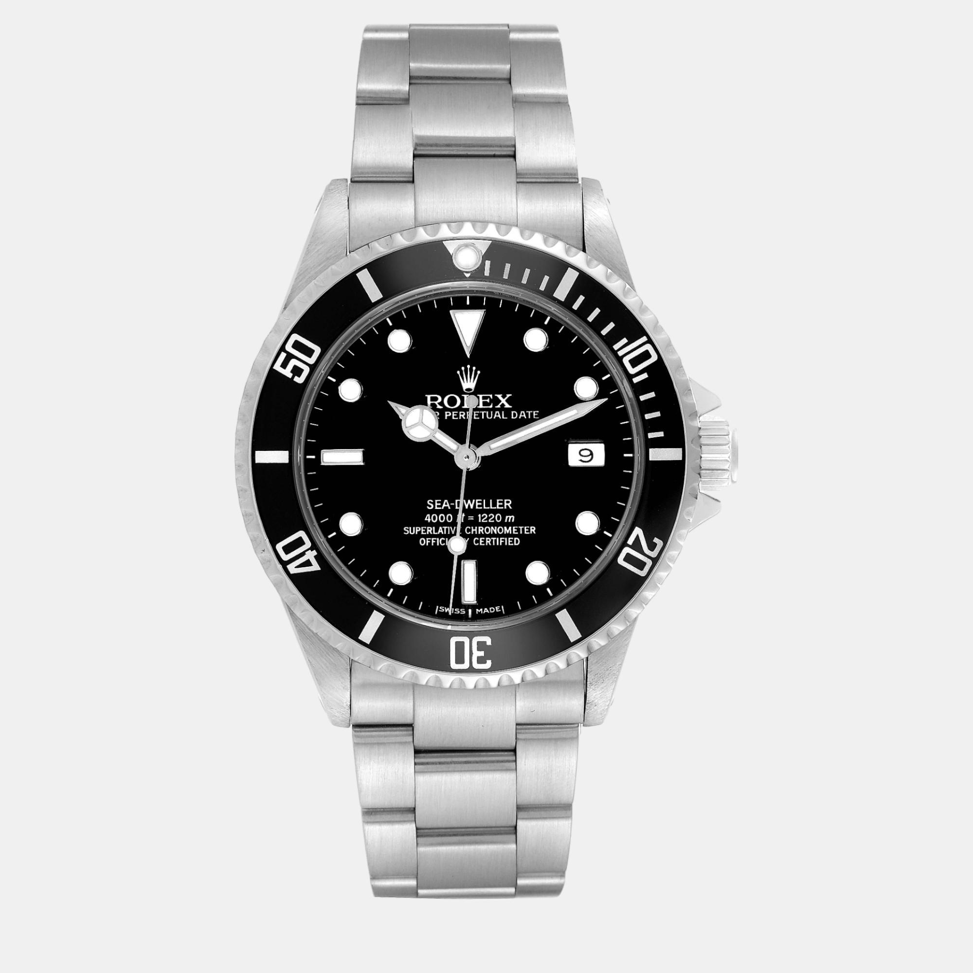 

Rolex Seadweller Automatic Steel Black Dial Vintage Men's Watch 40 mm