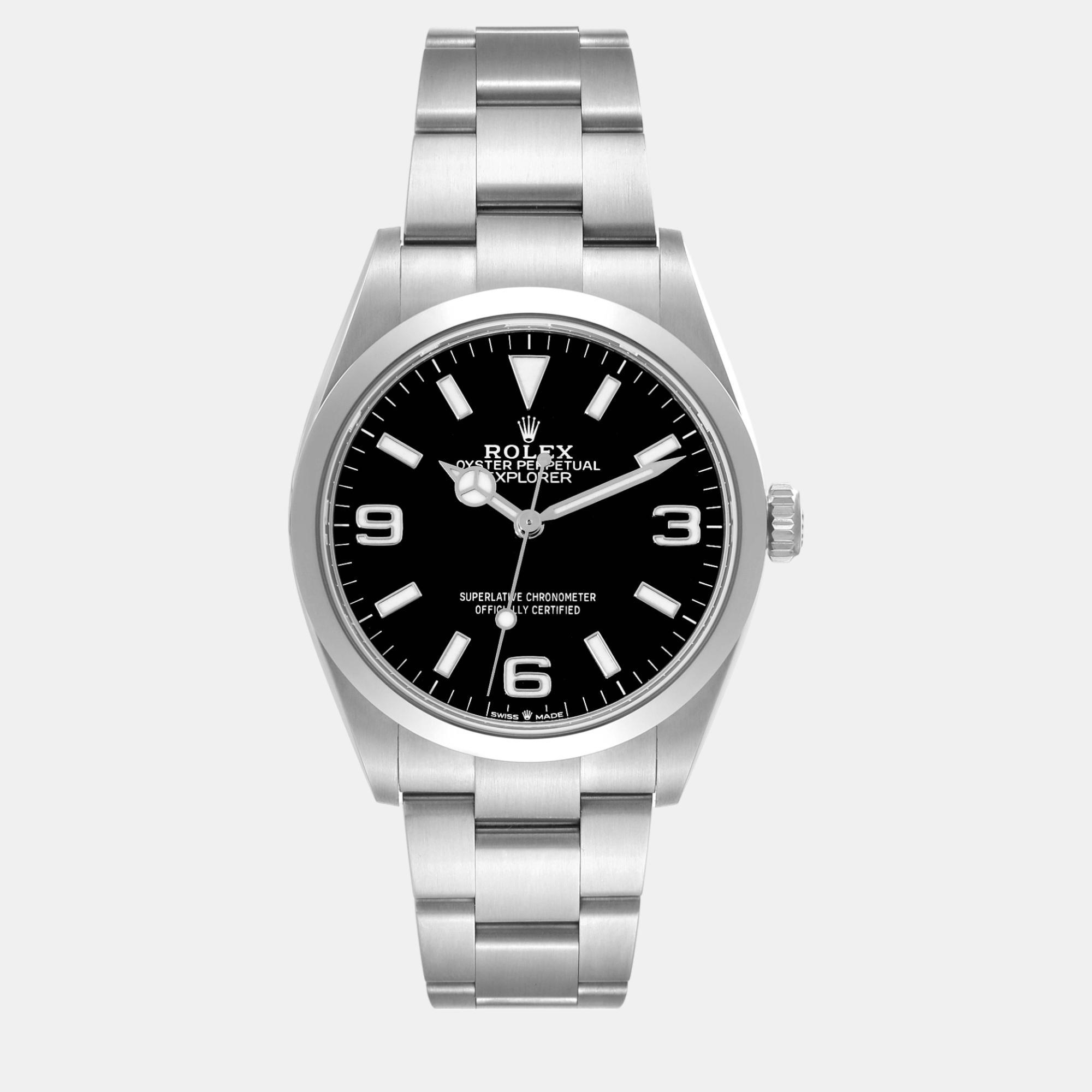 

Rolex Explorer I Black Dial Steel Men's Watch 36 mm