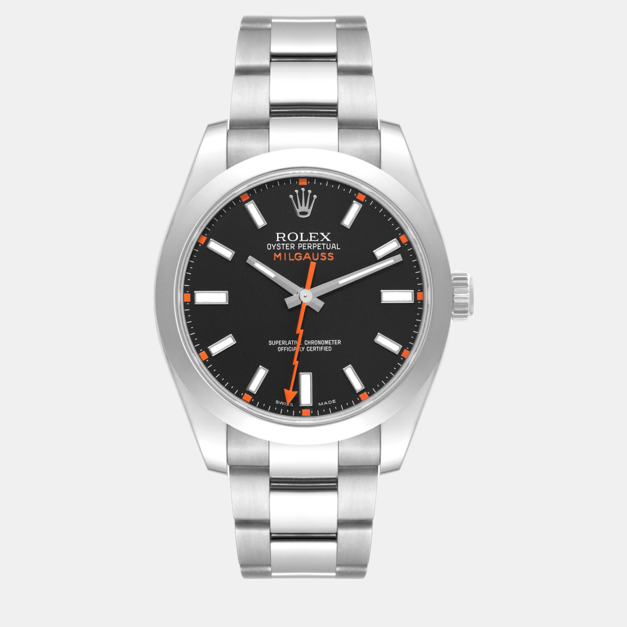 

Rolex Milgauss Black Dial Steel Men's Watch 40 mm