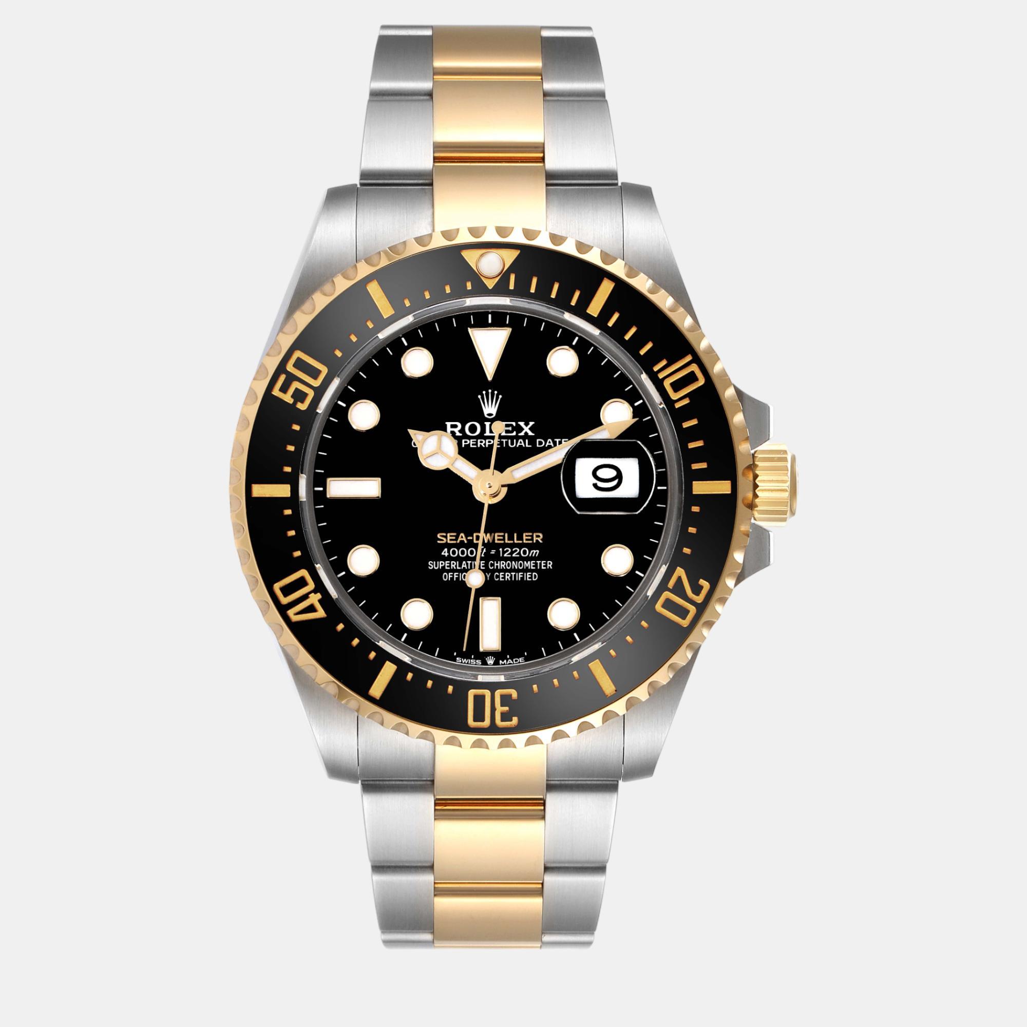 

Rolex Seadweller Black Dial Steel Yellow Gold Men's Watch 43 mm