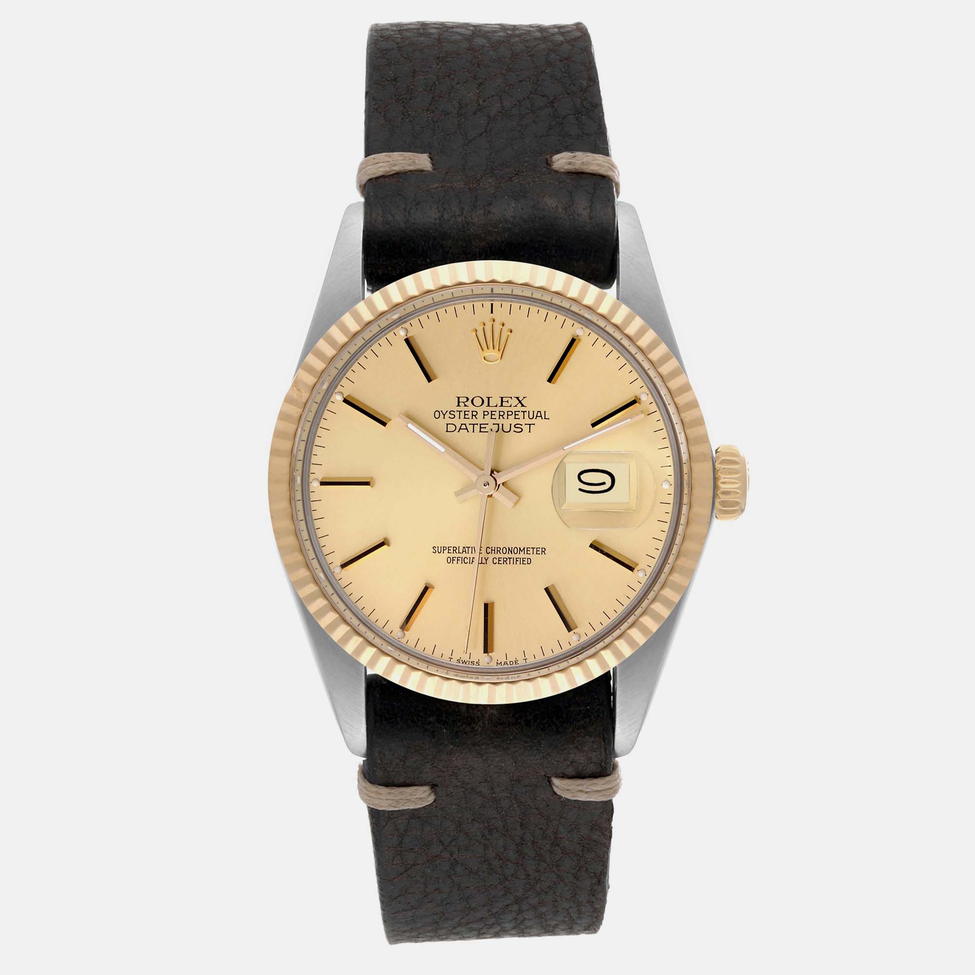 

Rolex Datejust Steel Yellow Gold Vintage Men's Watch 36 mm