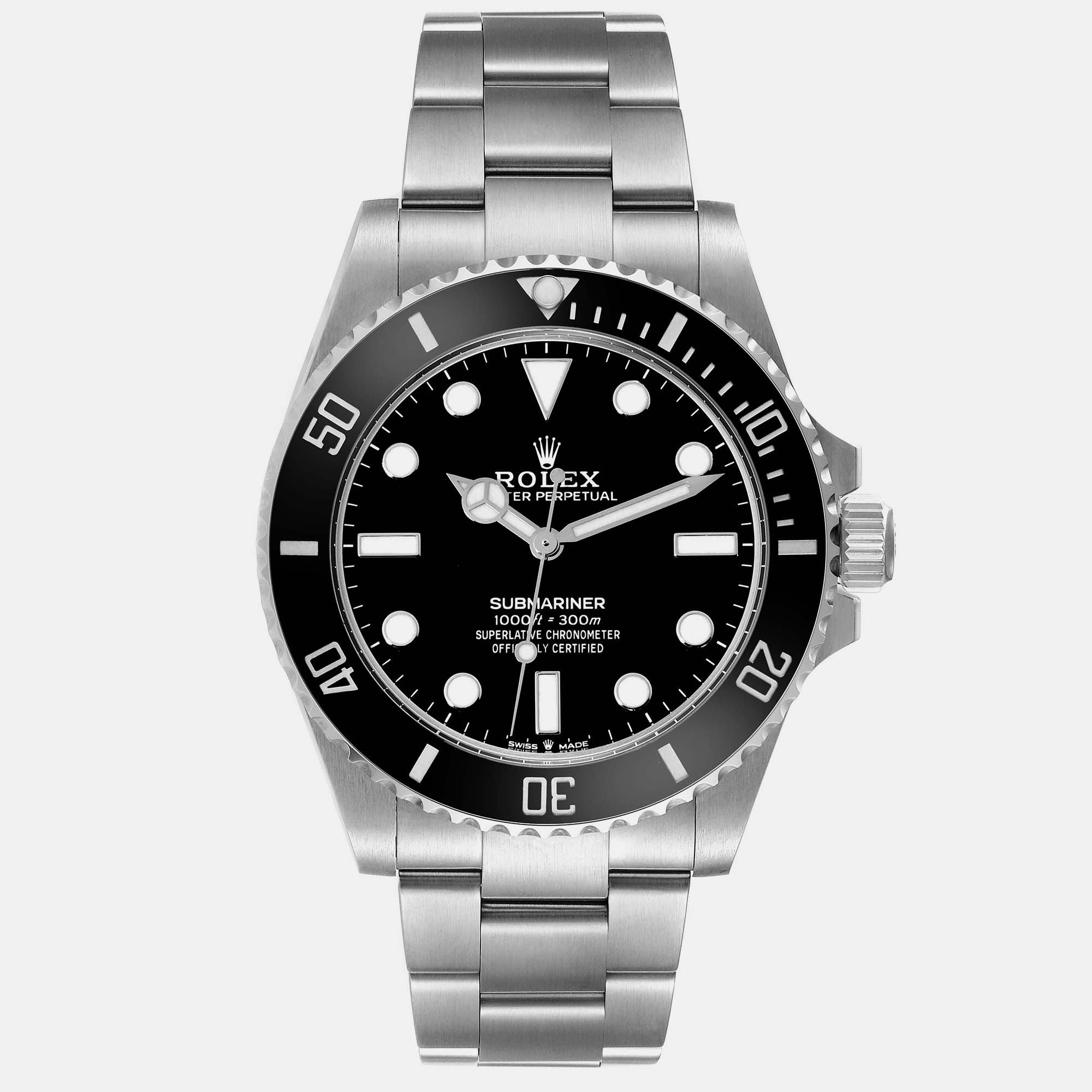 

Rolex Submariner Non-Date Ceramic Bezel Steel Men's Watch 41 mm, Black