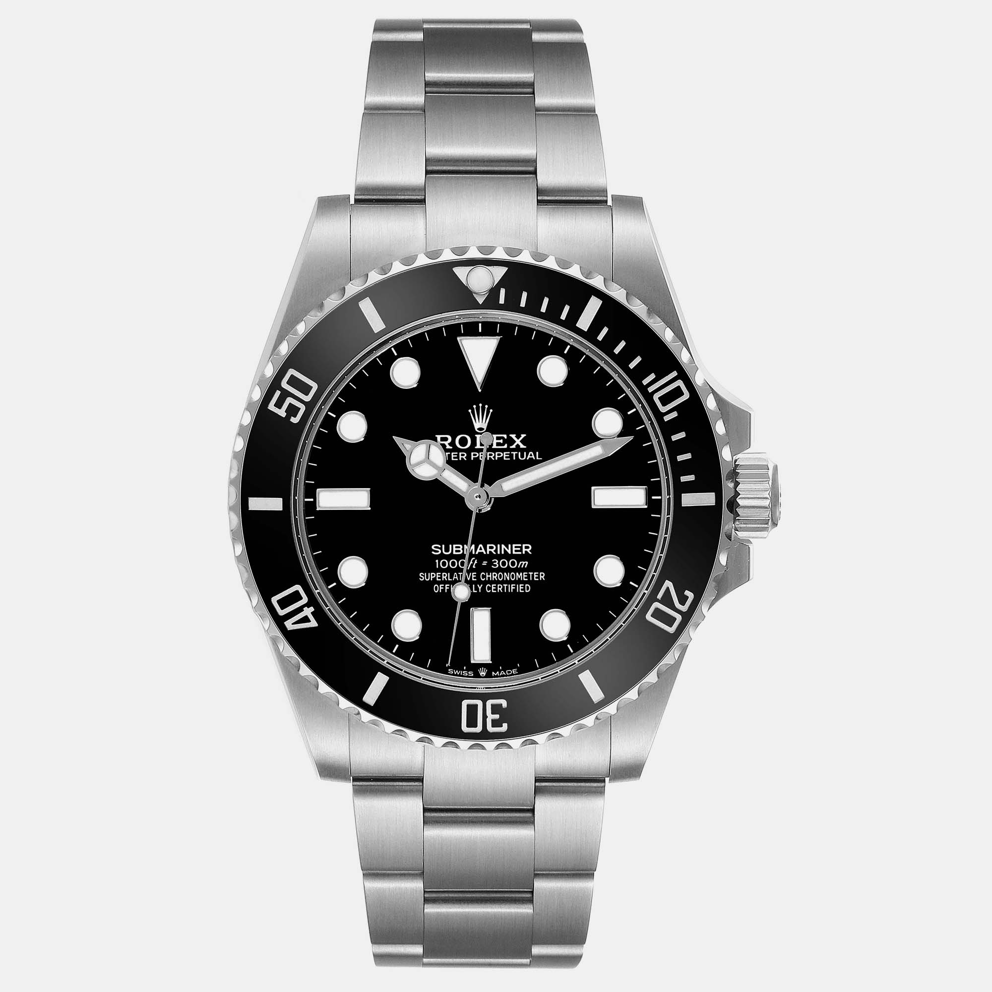 

Rolex Submariner Non-Date Ceramic Bezel Steel Men's Watch 41 mm, Black