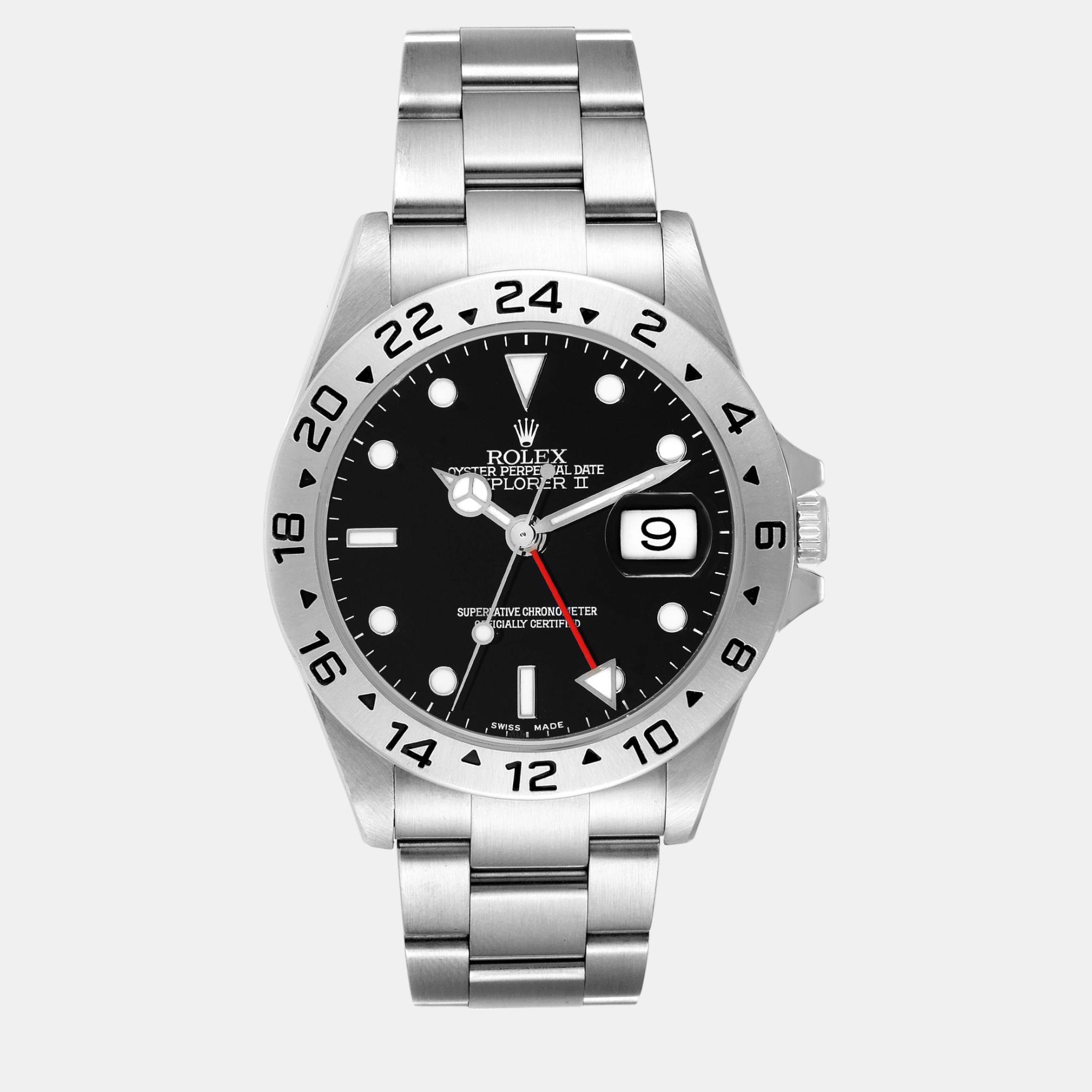 

Rolex Explorer II Black Dial Steel Men's Watch 40 mm