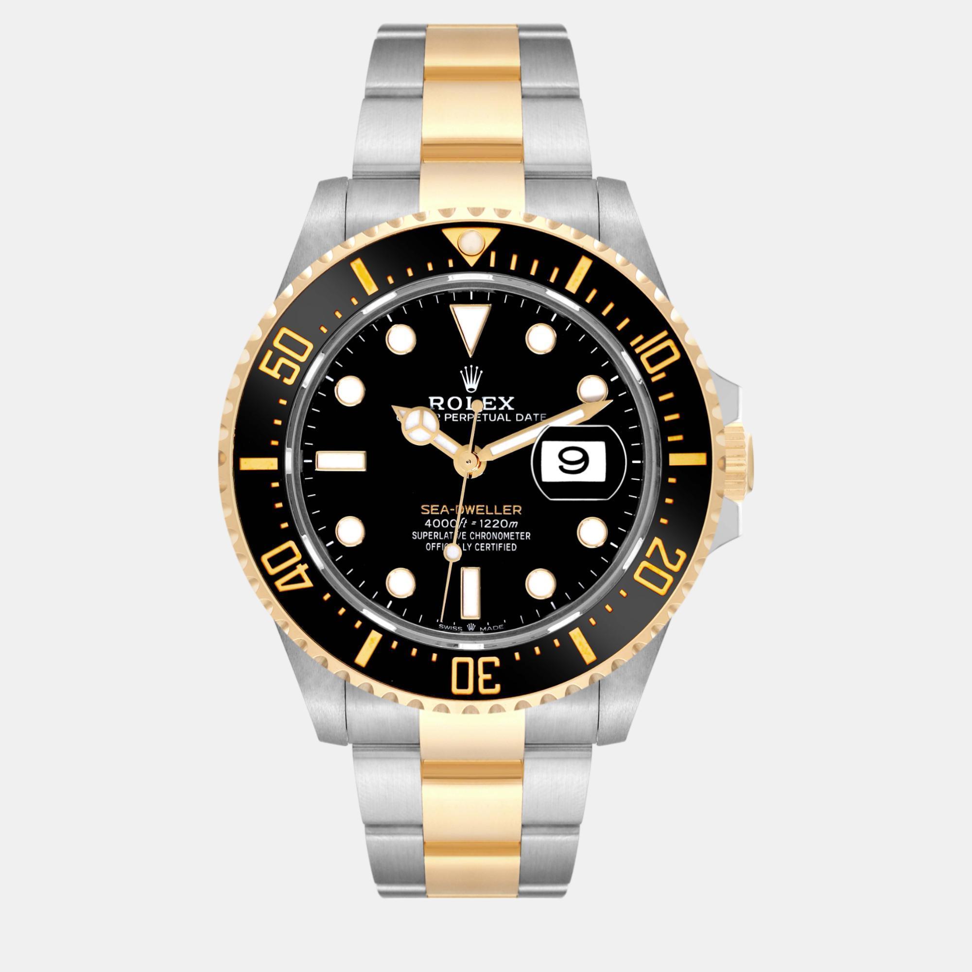 

Rolex Seadweller Black Dial Steel Yellow Gold Men's Watch 126603 43 mm