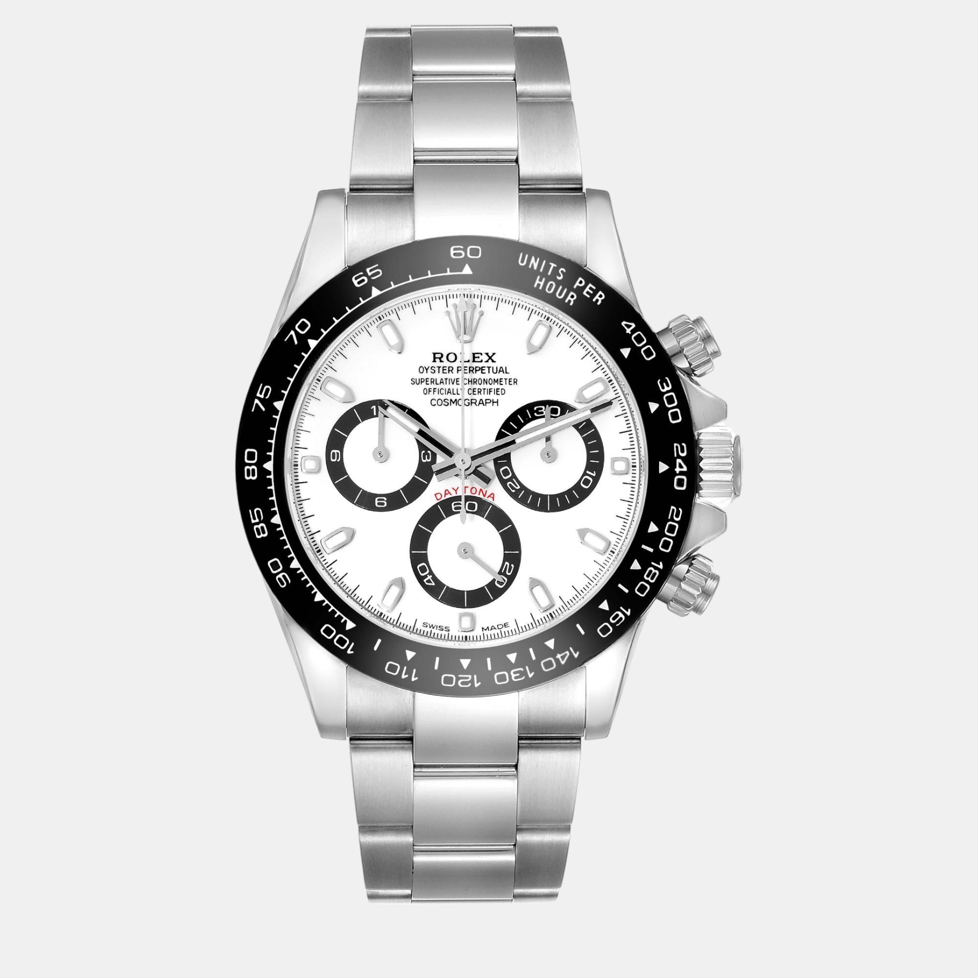 

Rolex Daytona Ceramic Bezel White Panda Dial Steel Men's Watch 40 mm