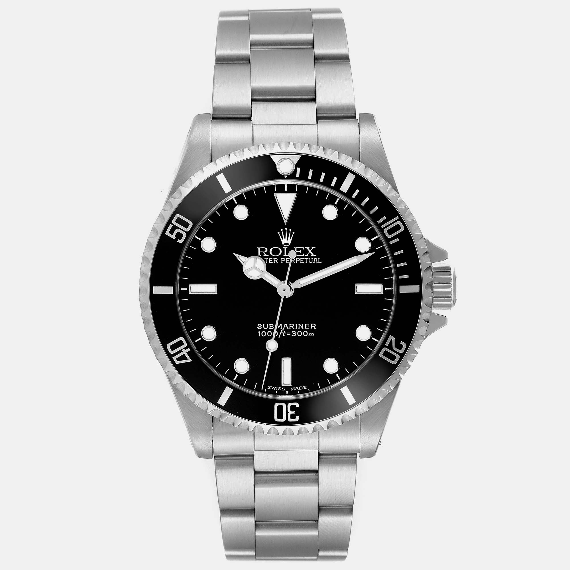 

Rolex Submariner No Date 2 Liner Steel Men's Watch 40.0 mm, Black