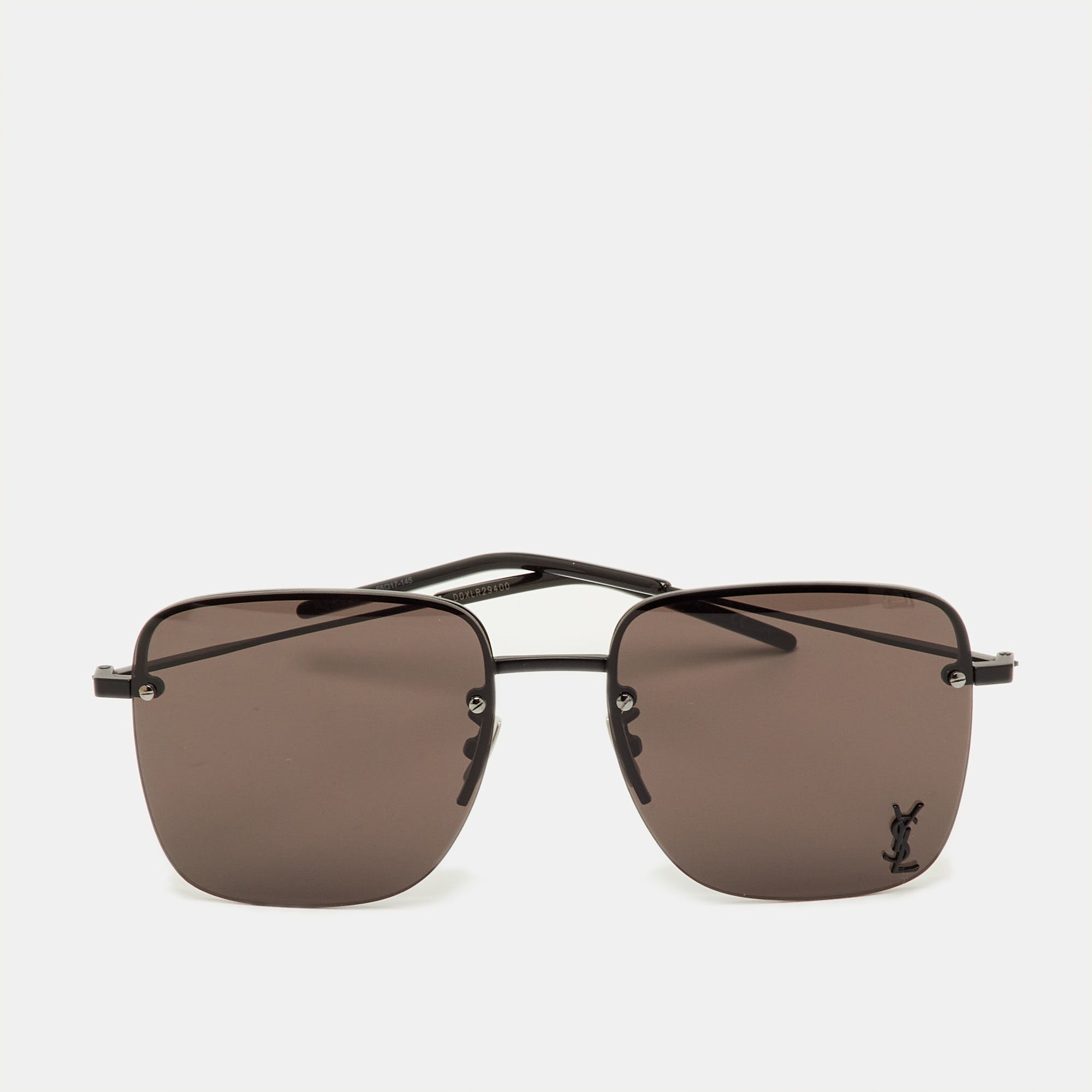 

Saint Laurent Black SL 312M Cassandre Square Sunglasses