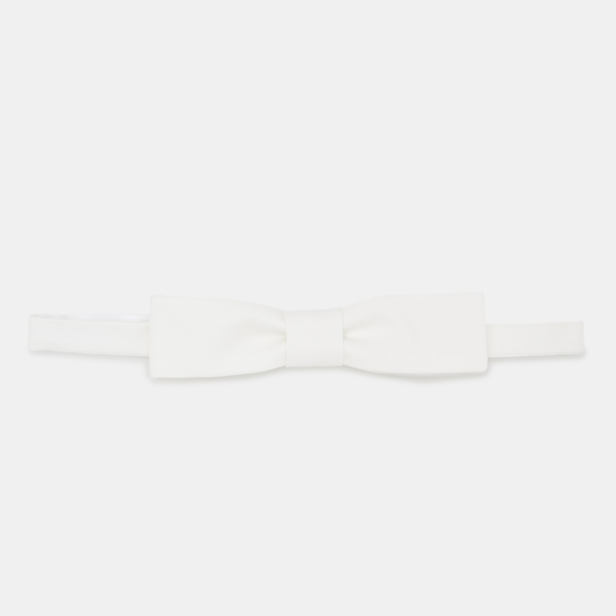 

Saint Laurent Paris White Cotton Bow Tie