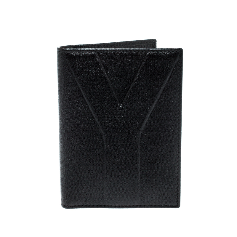 Saint Laurent Paris Black Leather Bifold Wallet