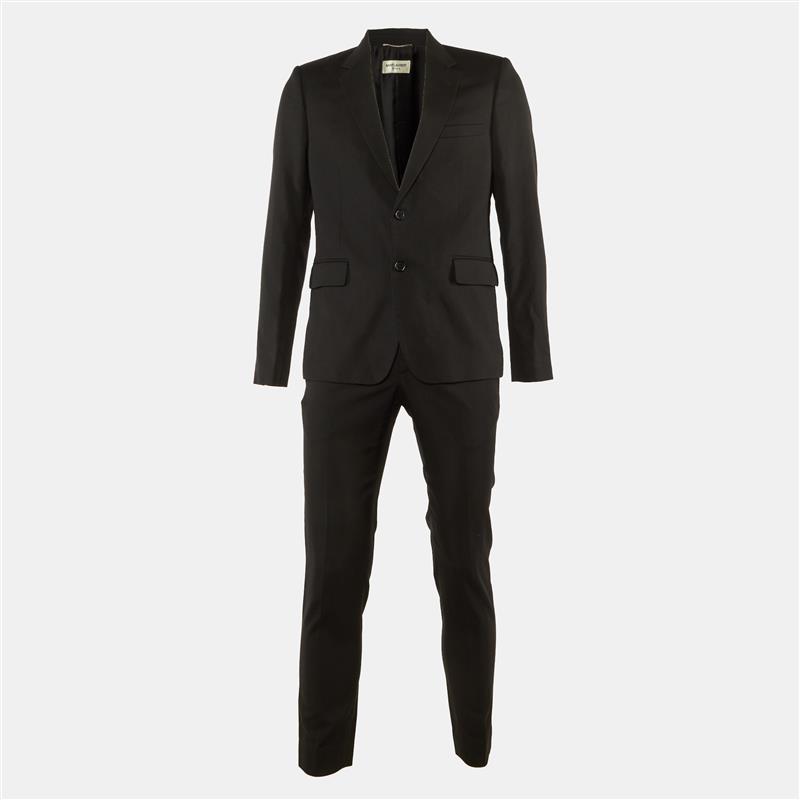 

Saint Laurent Paris Black Wool Tailored Suit M/L