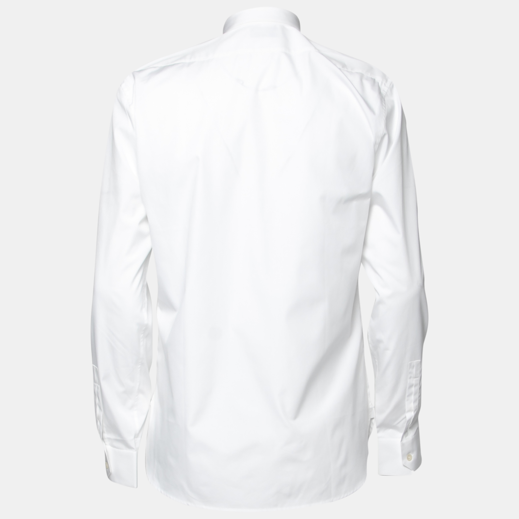 

Saint Laurent White Cotton Button Front Long Sleeve Shirt