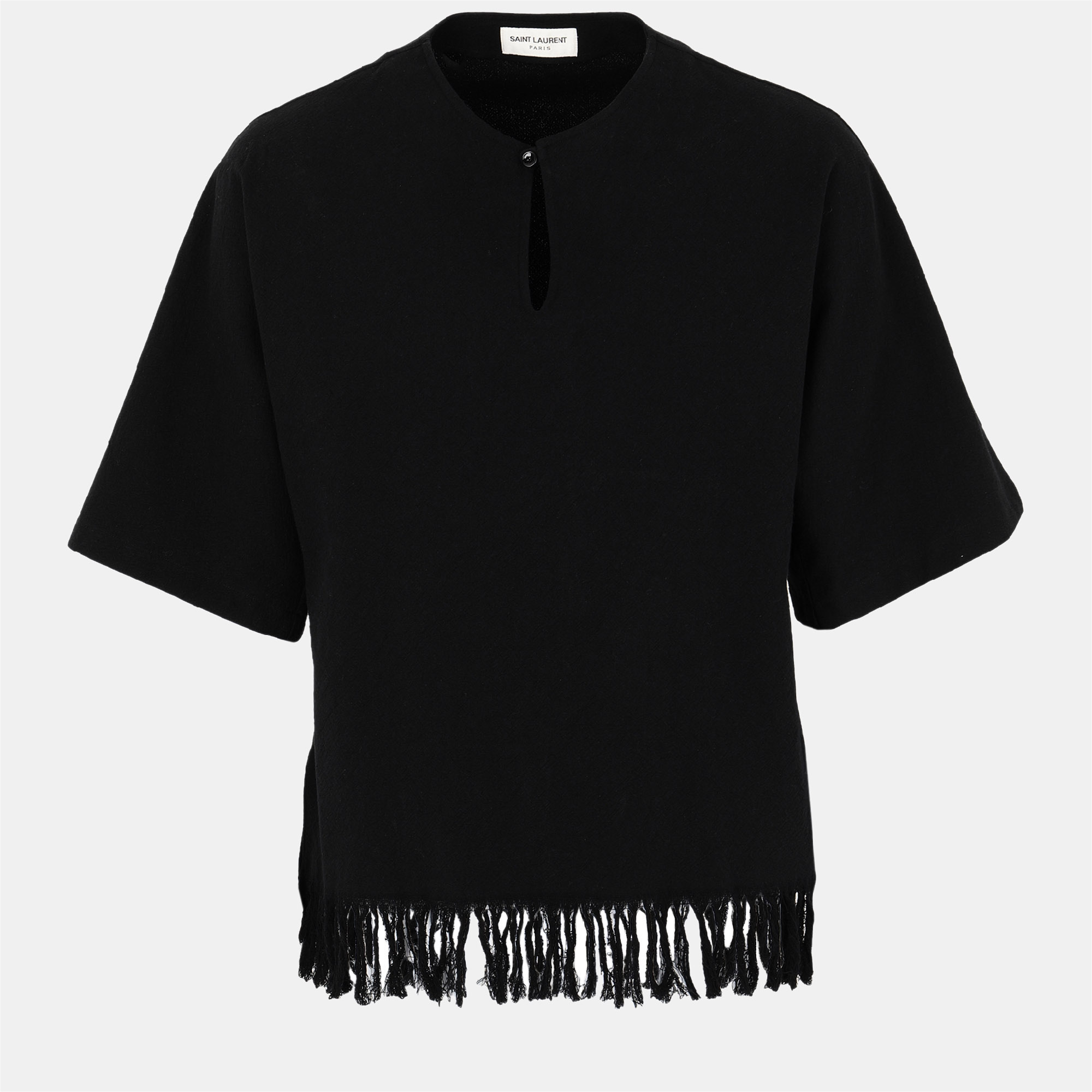 Pre-owned Saint Laurent Cotton Shirt 37 In Black