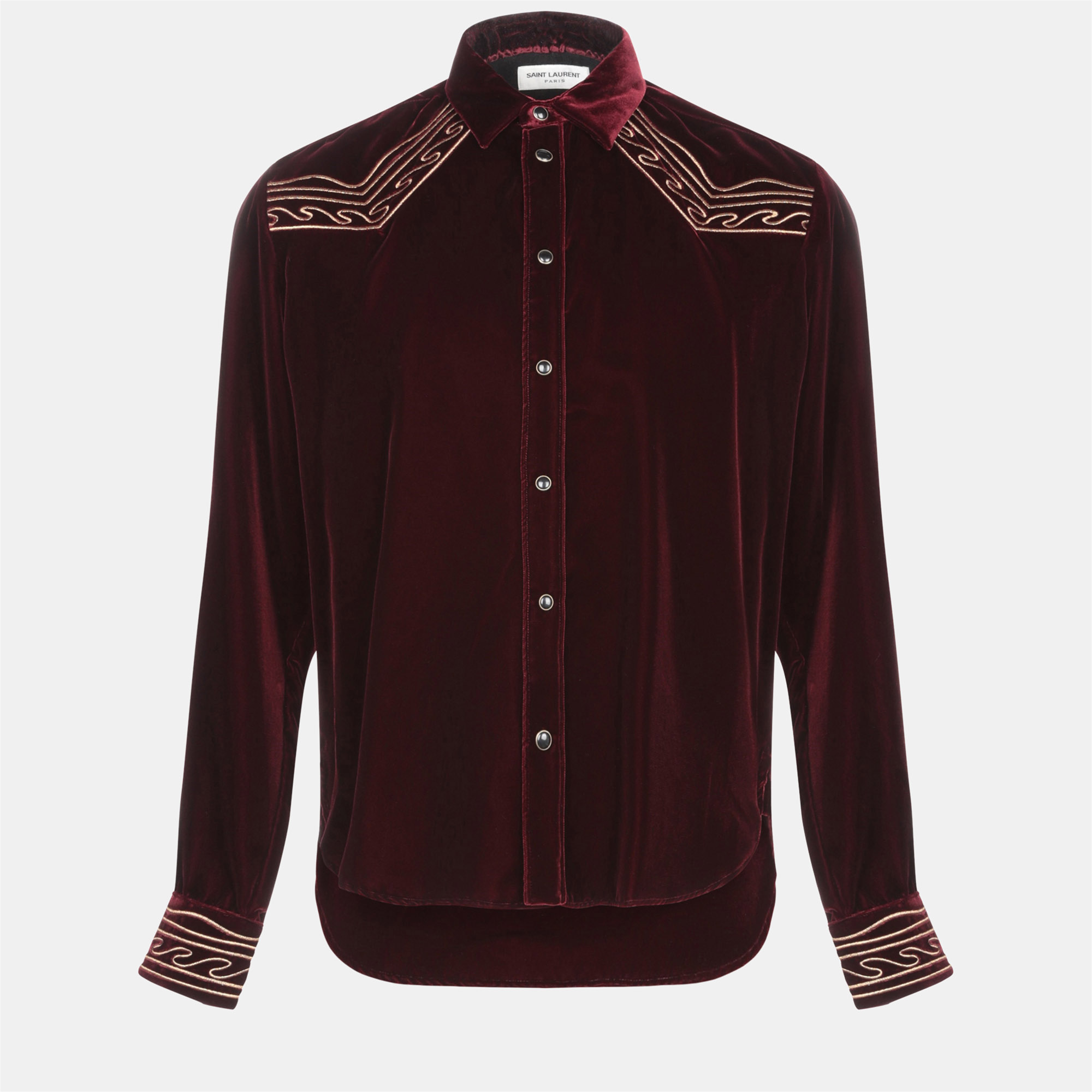 Pre-owned Saint Laurent Viscose Shirt 37 In Brown