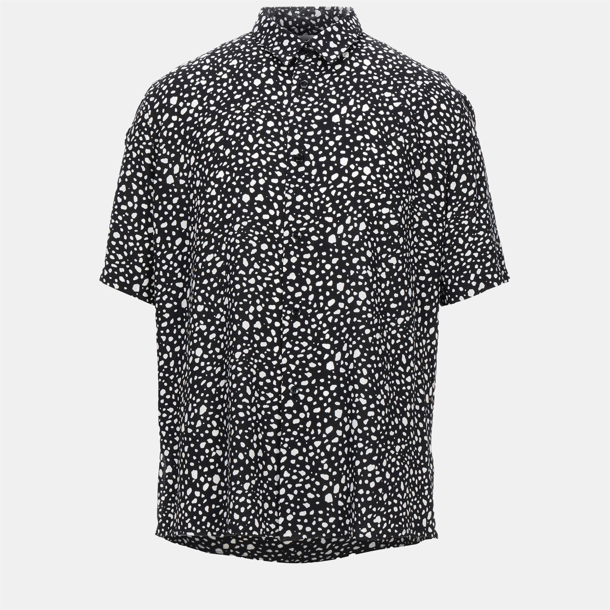Pre-owned Saint Laurent Viscose Shirt Xl In Black