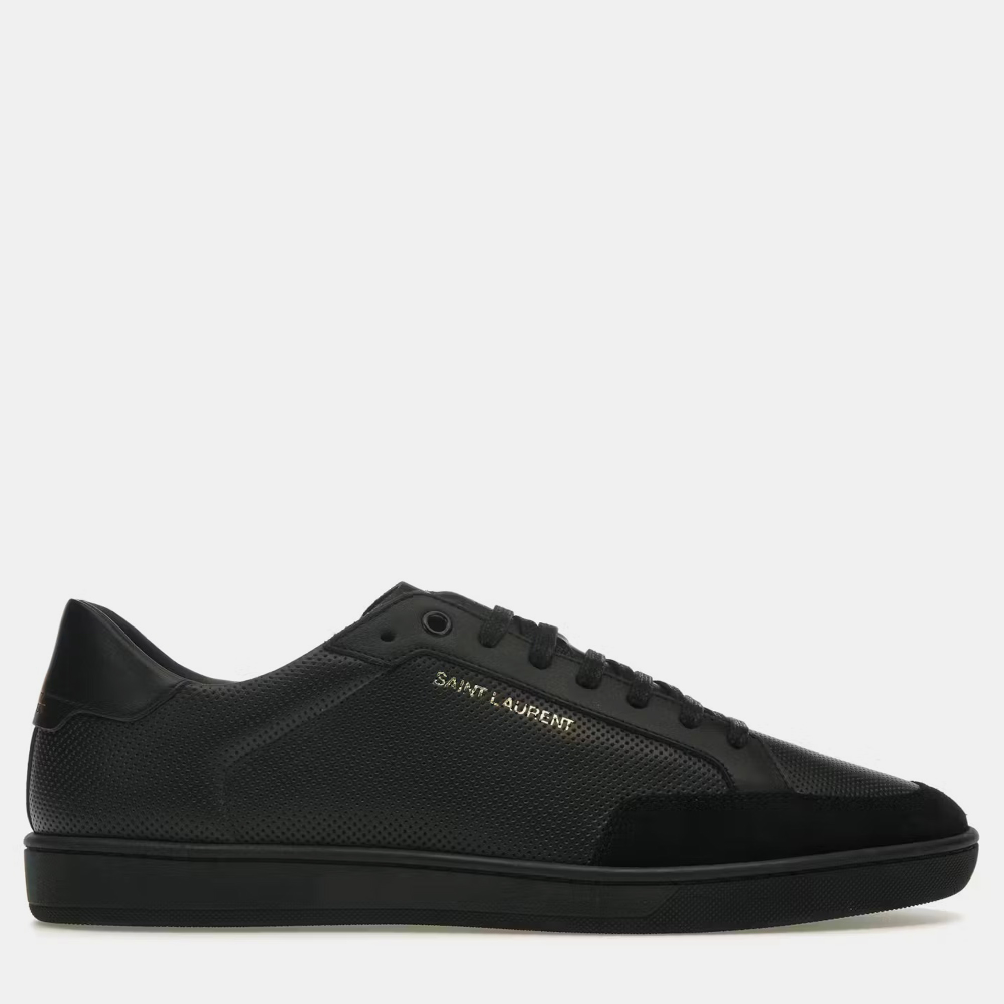 

Saint Laurent Perforated Black Court Classic SL/10 Sneaker EU