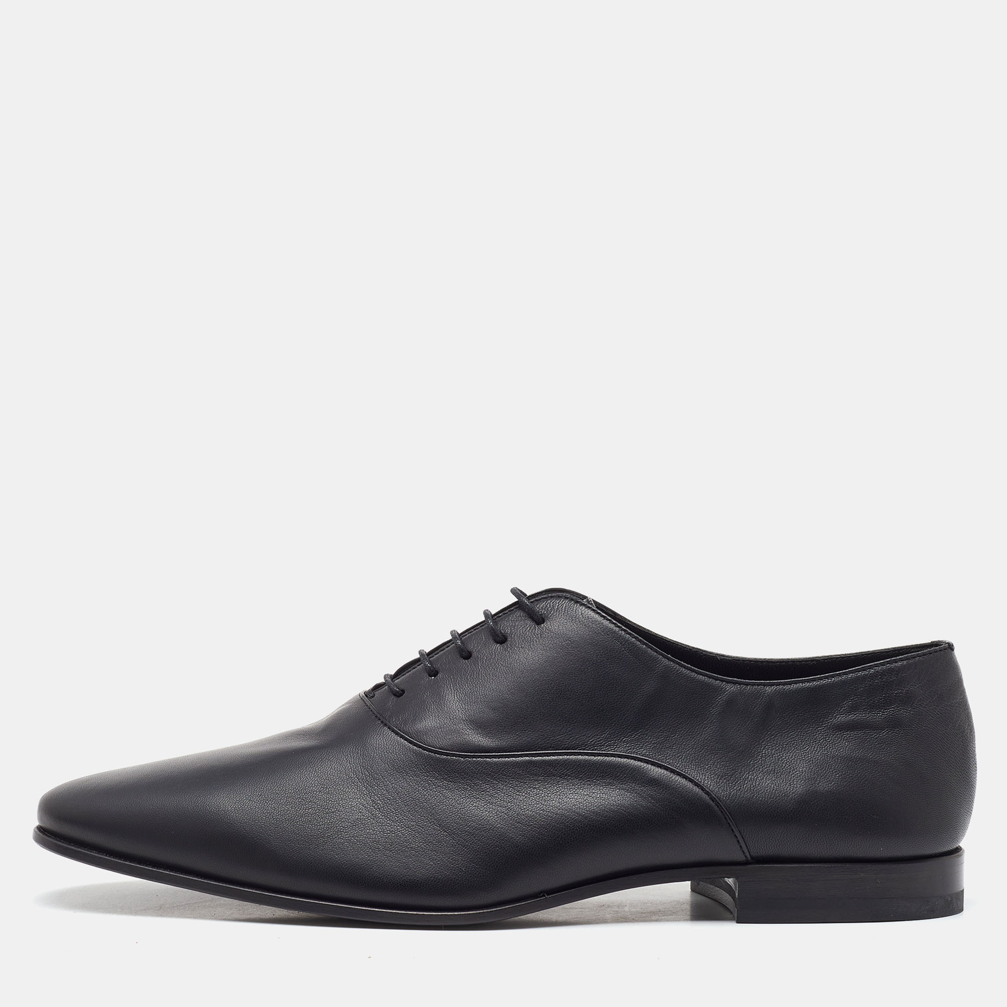 

Saint Laurent Black Leather Lace Up Oxford Size