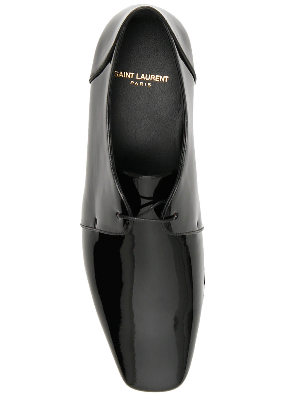 

Saint Laurent Black Patent Leather Yves Lace-Ups Size EU