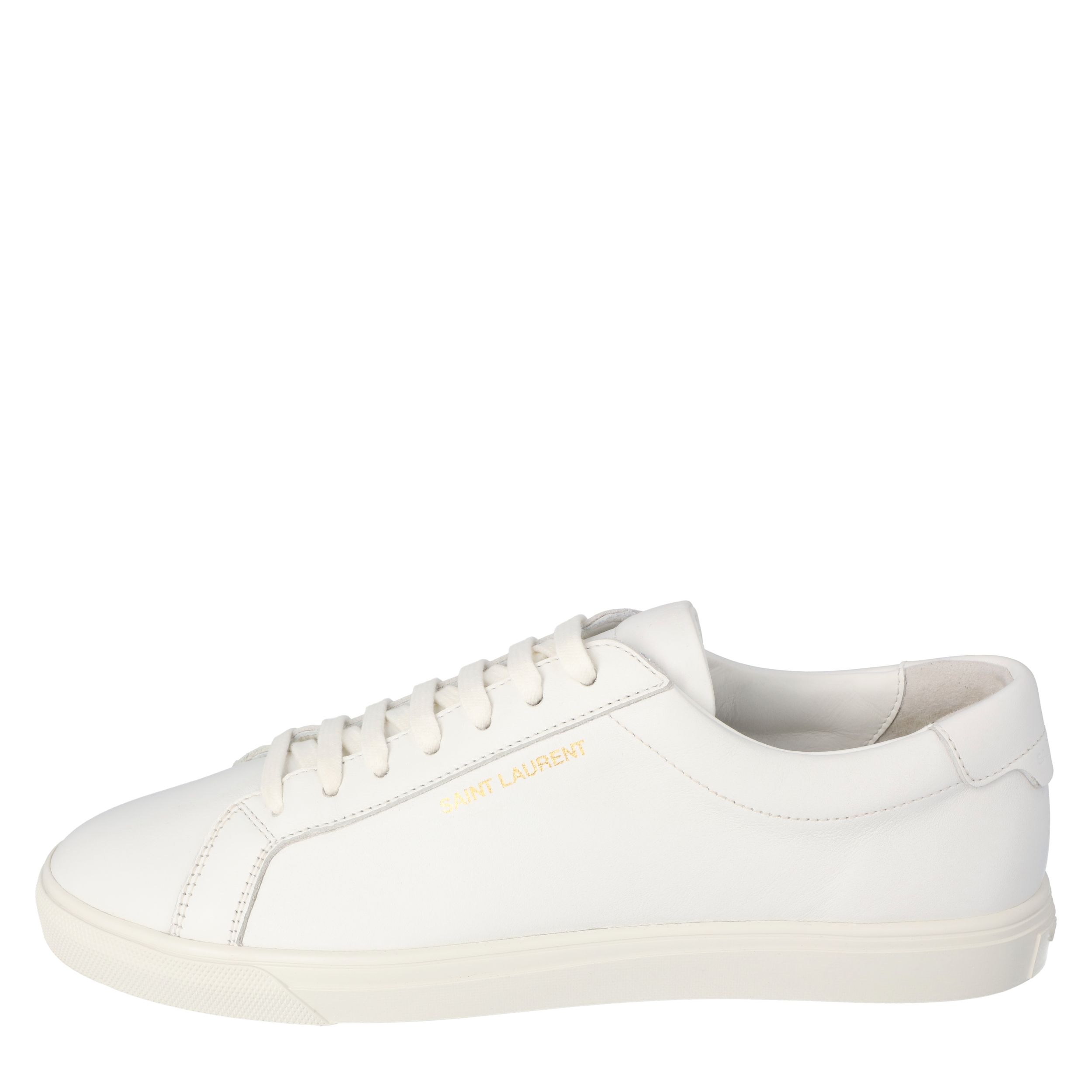 

Saint Laurent White Leather Andy Low-Top Sneakers Size EU