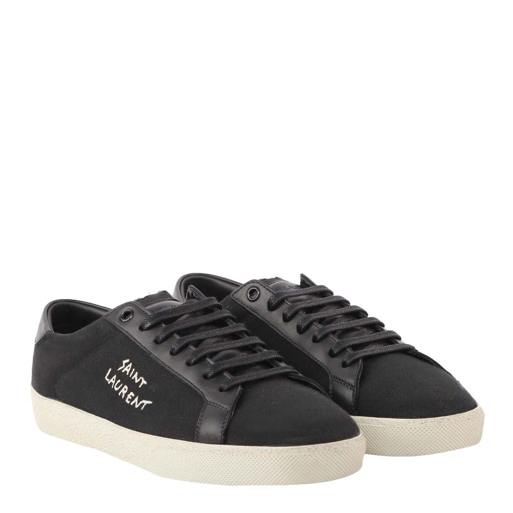 

Saint Laurent Paris Black Classic Court Sneakers Size EU