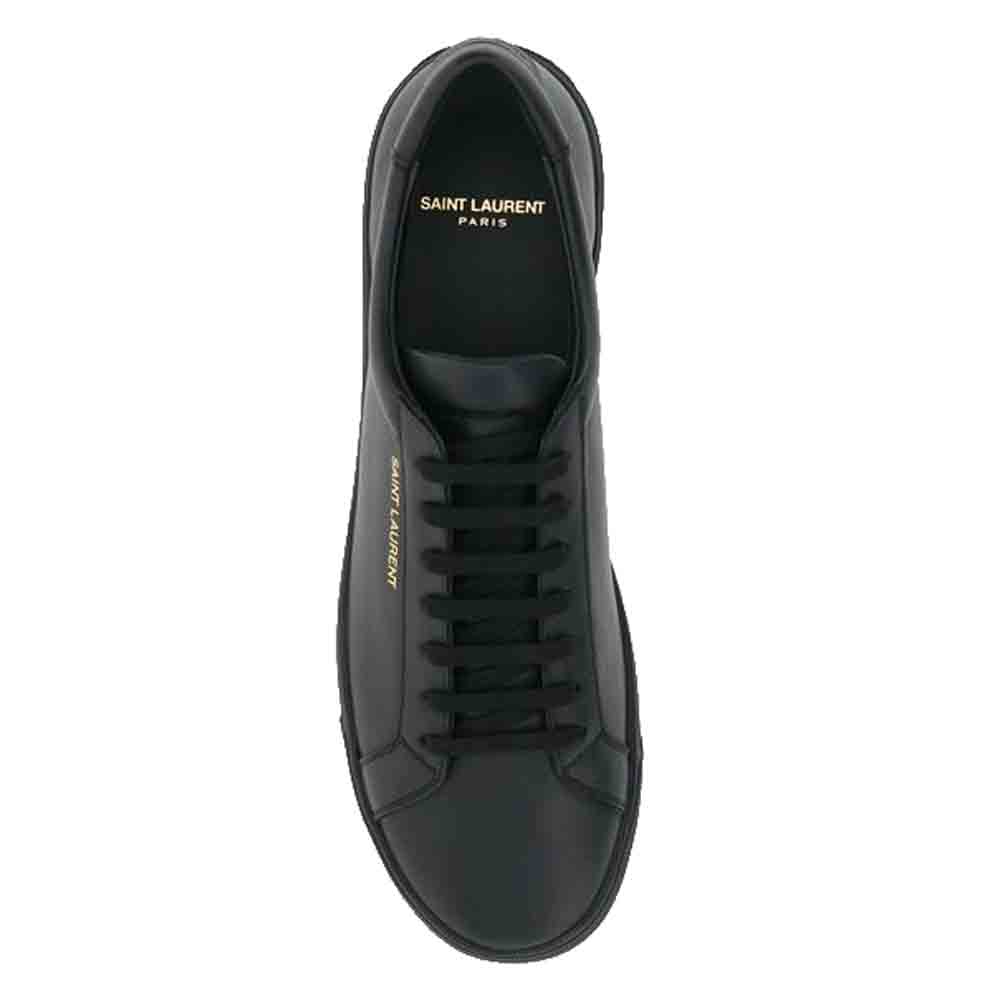 

Saint Laurent Paris Black Leather Andy Sneakers Size IT