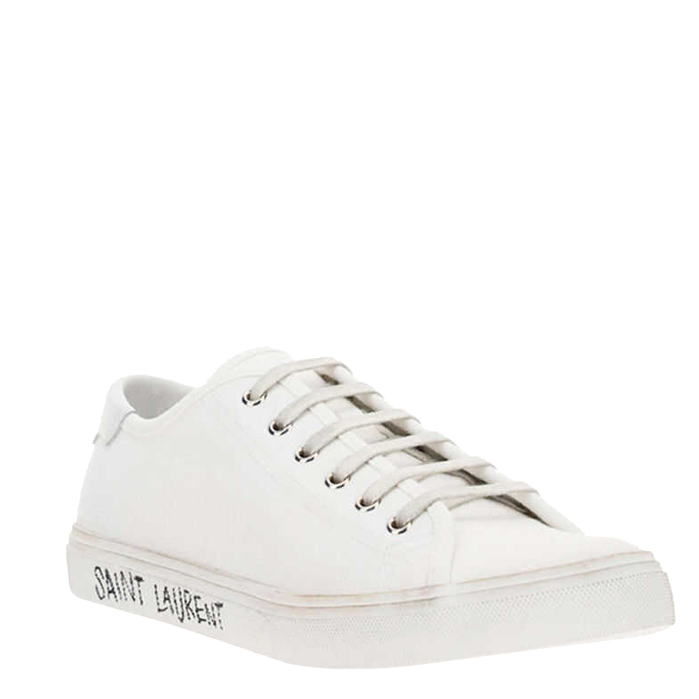 

Saint Laurent Paris White Malibu Sneakers Size IT