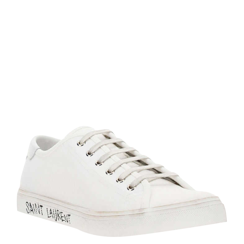 

Saint Laurent White Malibu Sneakers Size IT