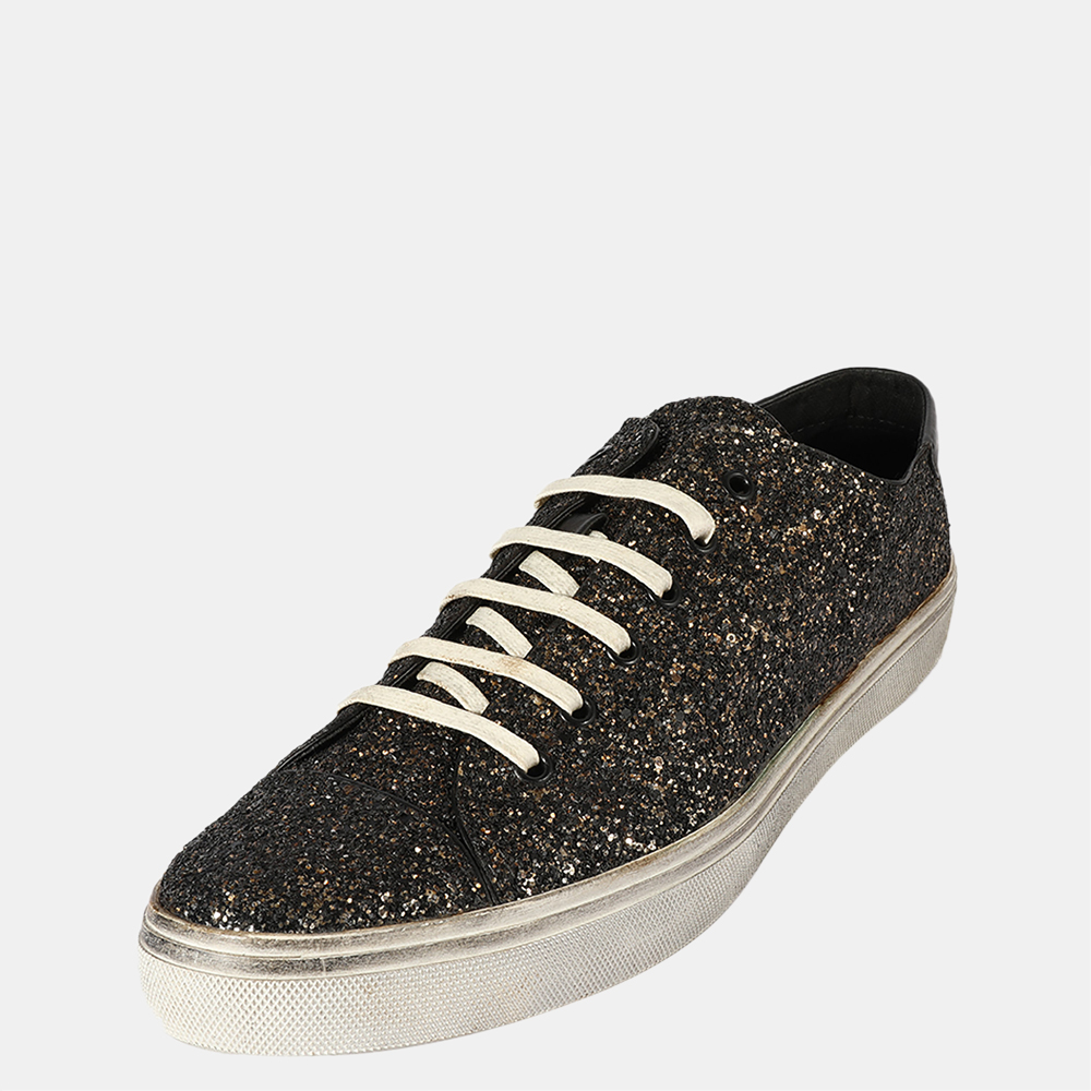 

Saint Laurent Bedford Low 'Glitter Midnight' Sneaker EU, Black