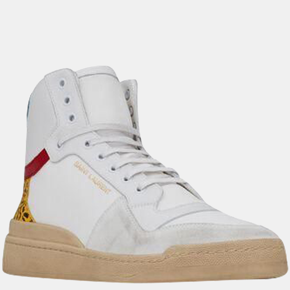 

Saint Laurent White SL/24 High Top Sneakers Size FR