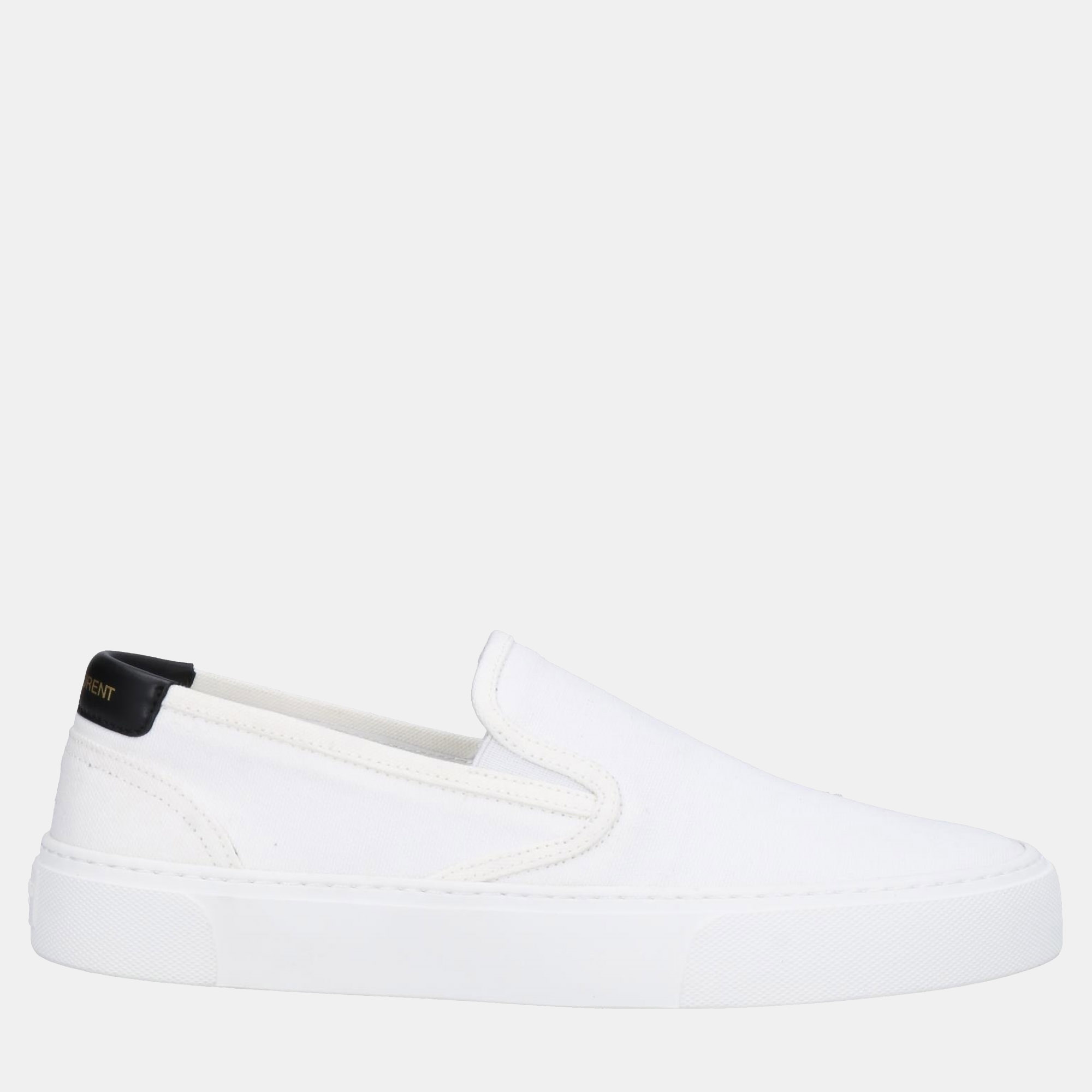 Saint Laurent Canvas Slip On Sneakers 43