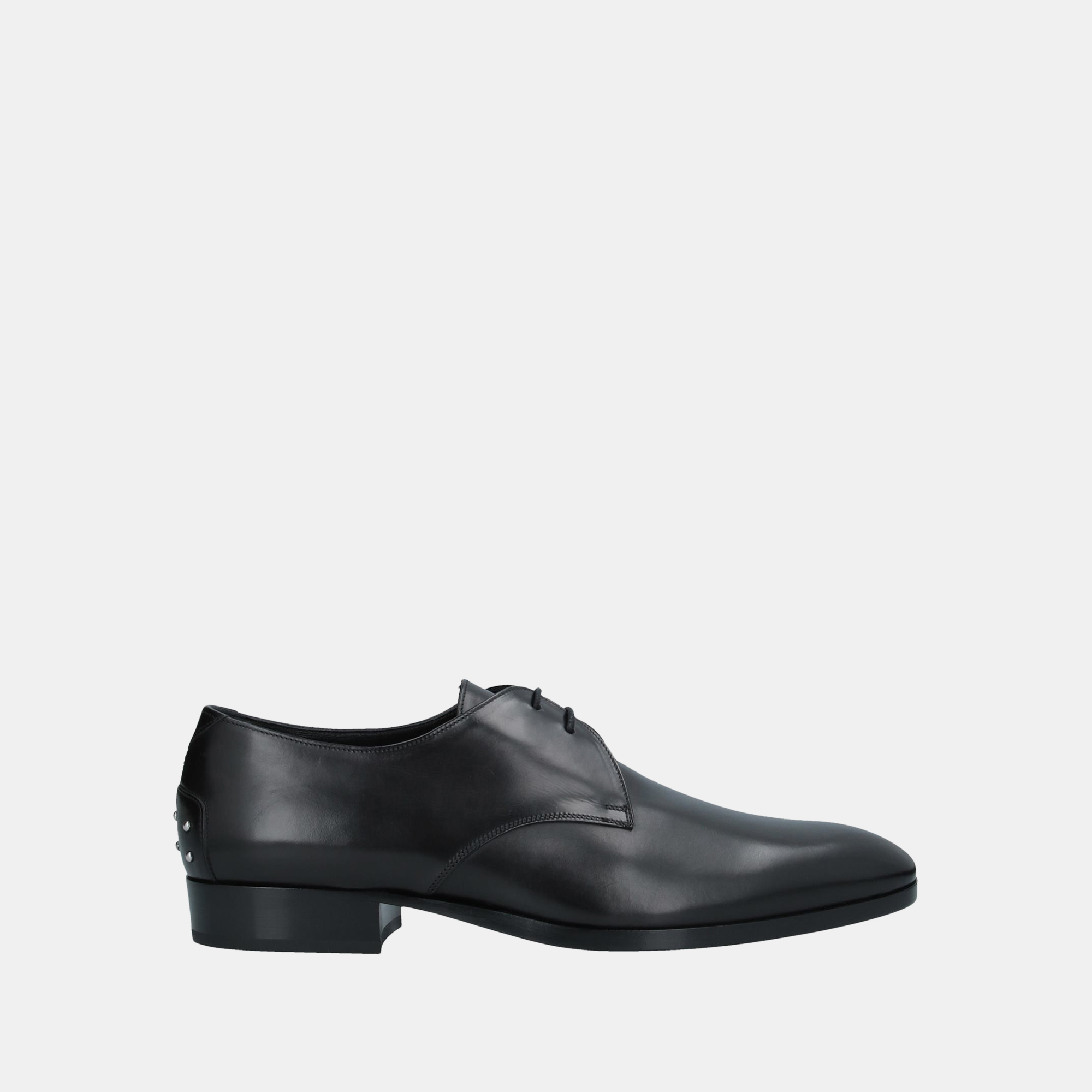 Pre-owned Saint Laurent Leather Derby Sneakers Size 40 In Black