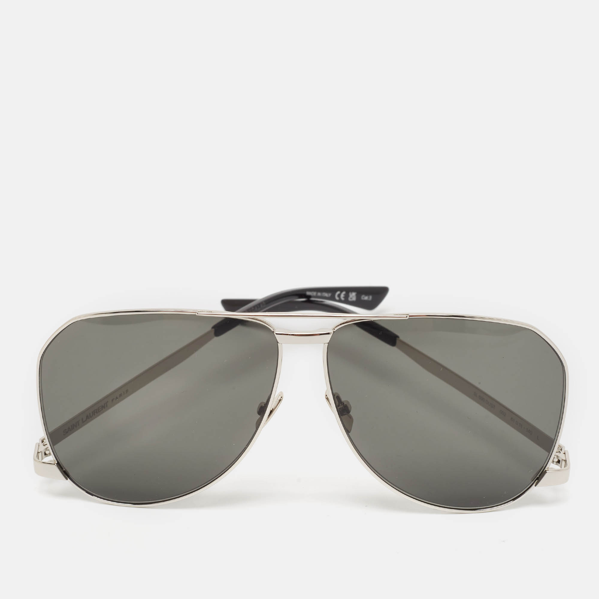 

Saint Laurent Black SL 690 DUST Aviator Sunglasses