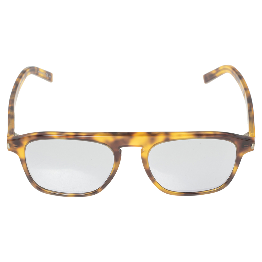 

Saint Laurent Brown Tortoise SL 158 Mirror Wayfarer Sunglasses