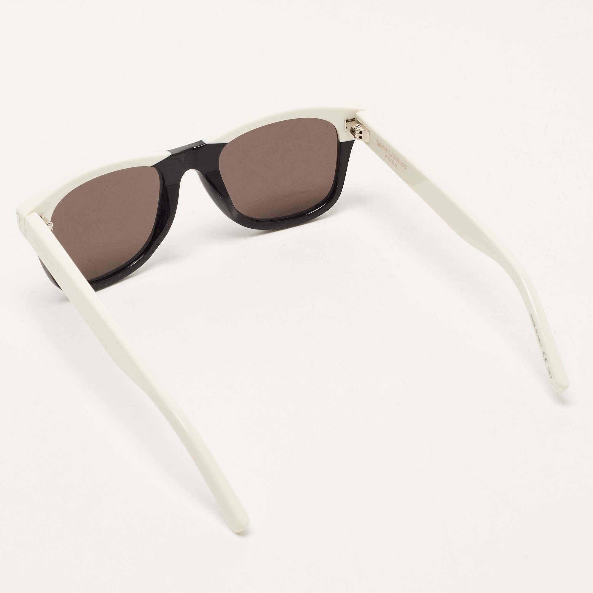 

Saint Laurent Black and White Wayfarer Sunglasses