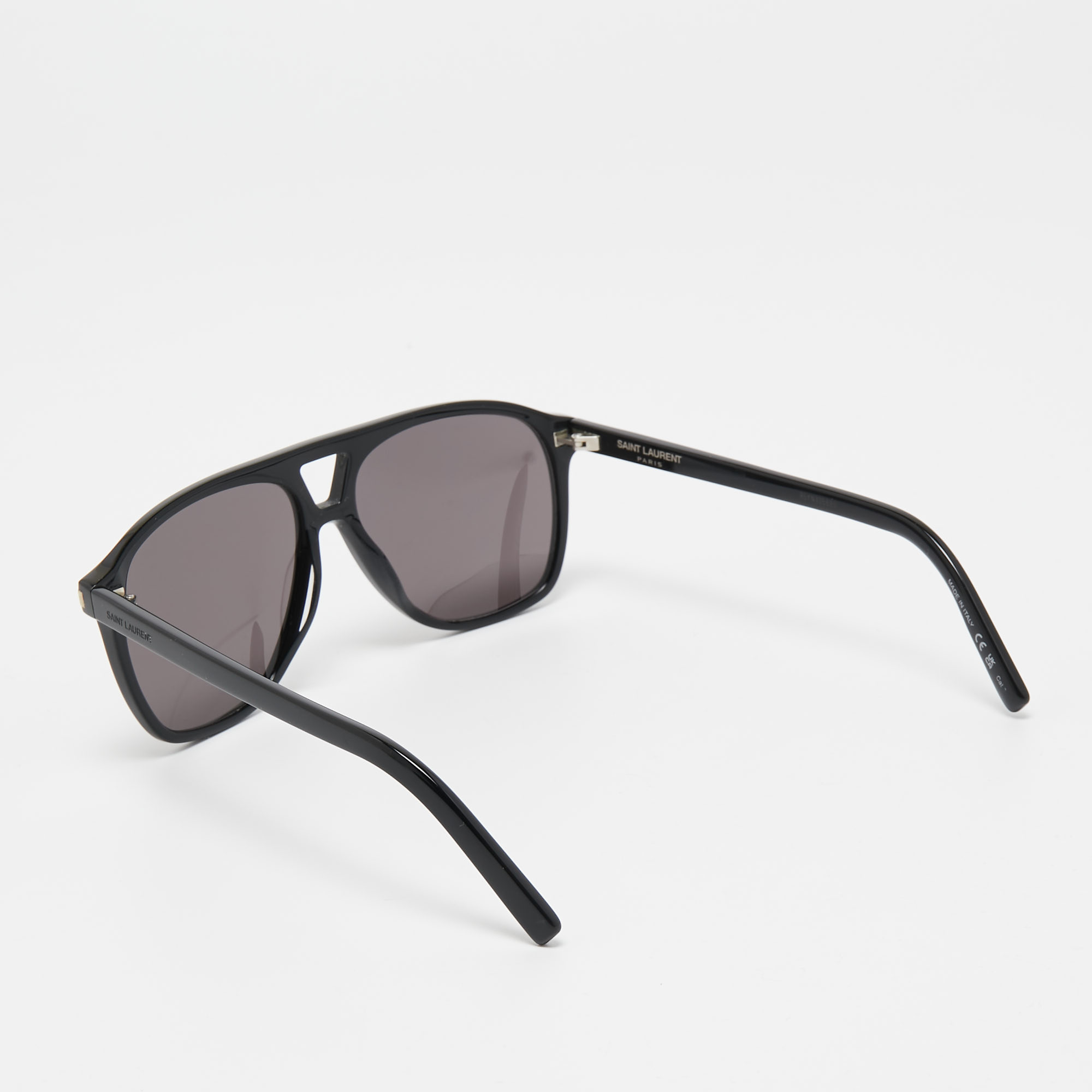 

Saint Laurent Black SL596 Dune Aviator Sunglasses