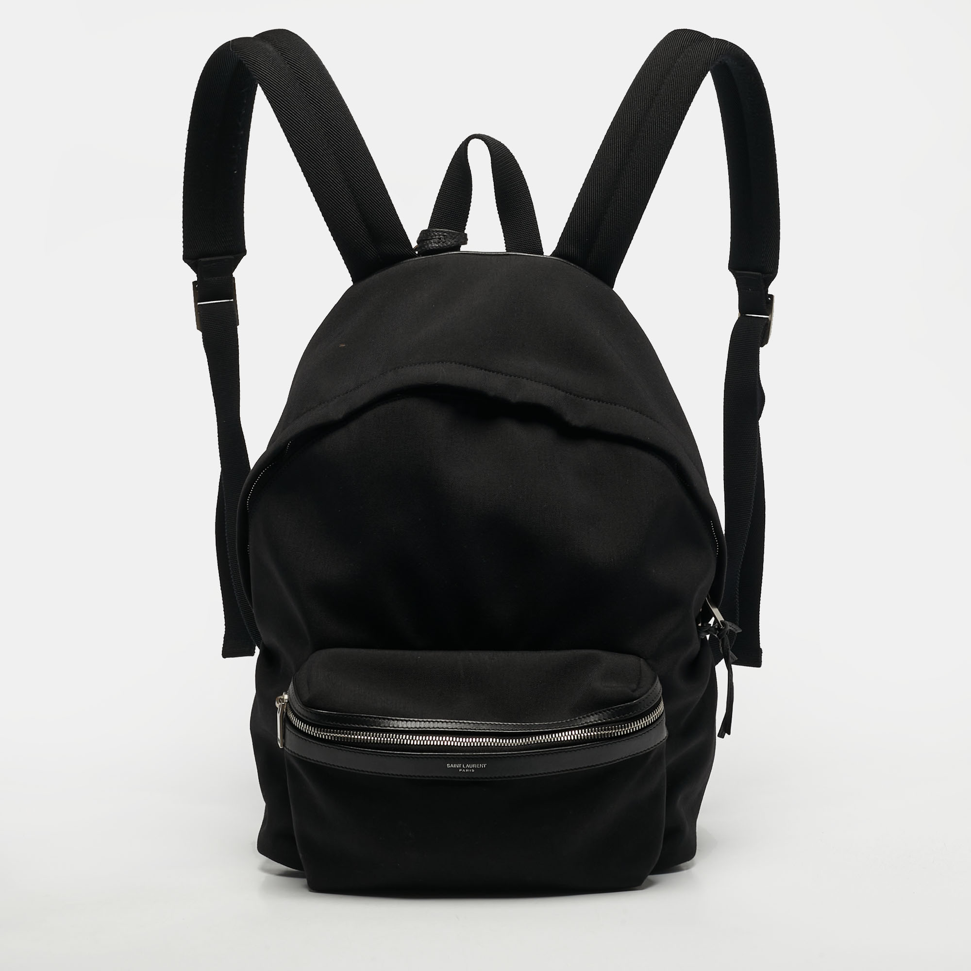 

Saint Laurent Classic Black Canvas Backpack