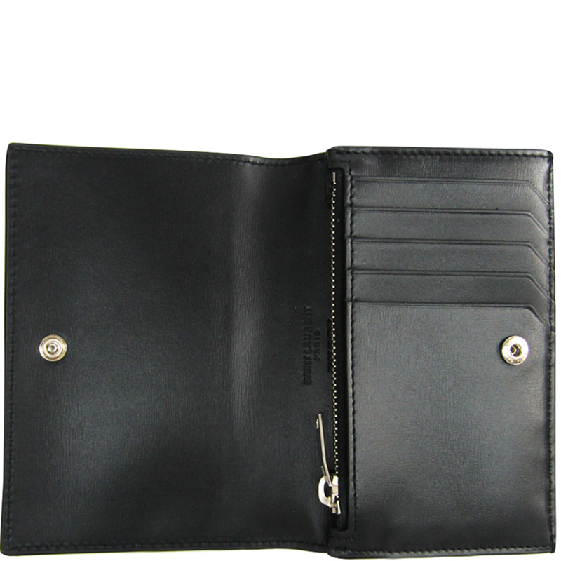 

Saint Laurent Paris Black Leather Wallet
