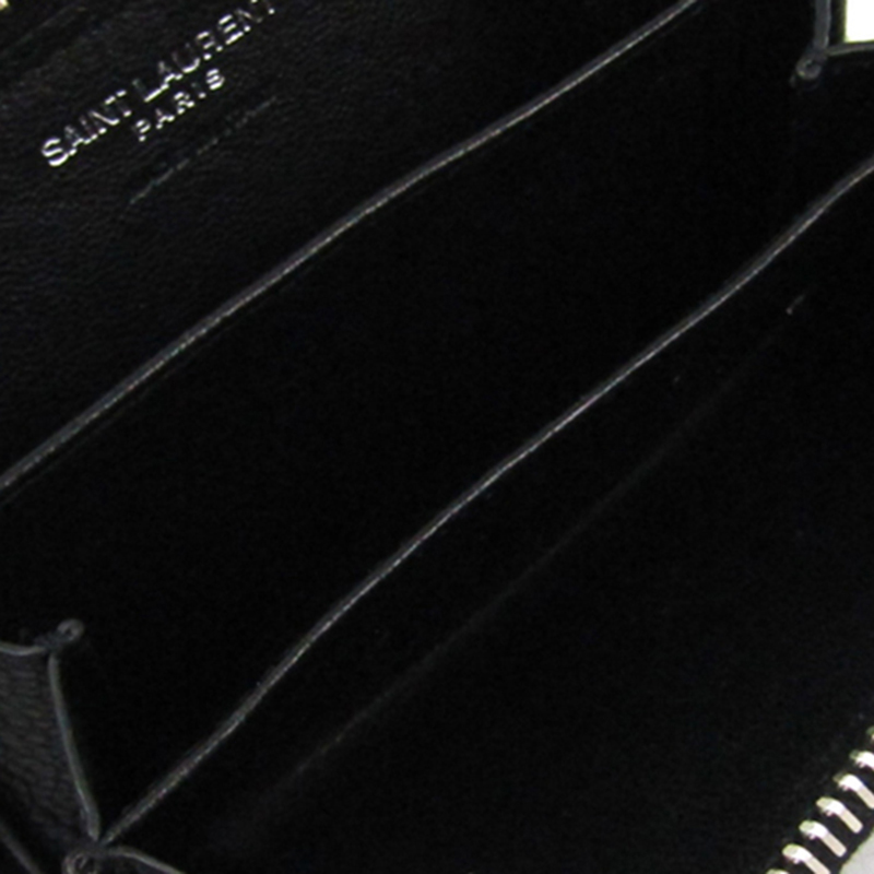 

Saint Laurent Paris Leather Wallet, Black