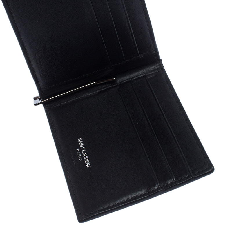 

Saint Laurent Black Patent Leather Bifold Wallet