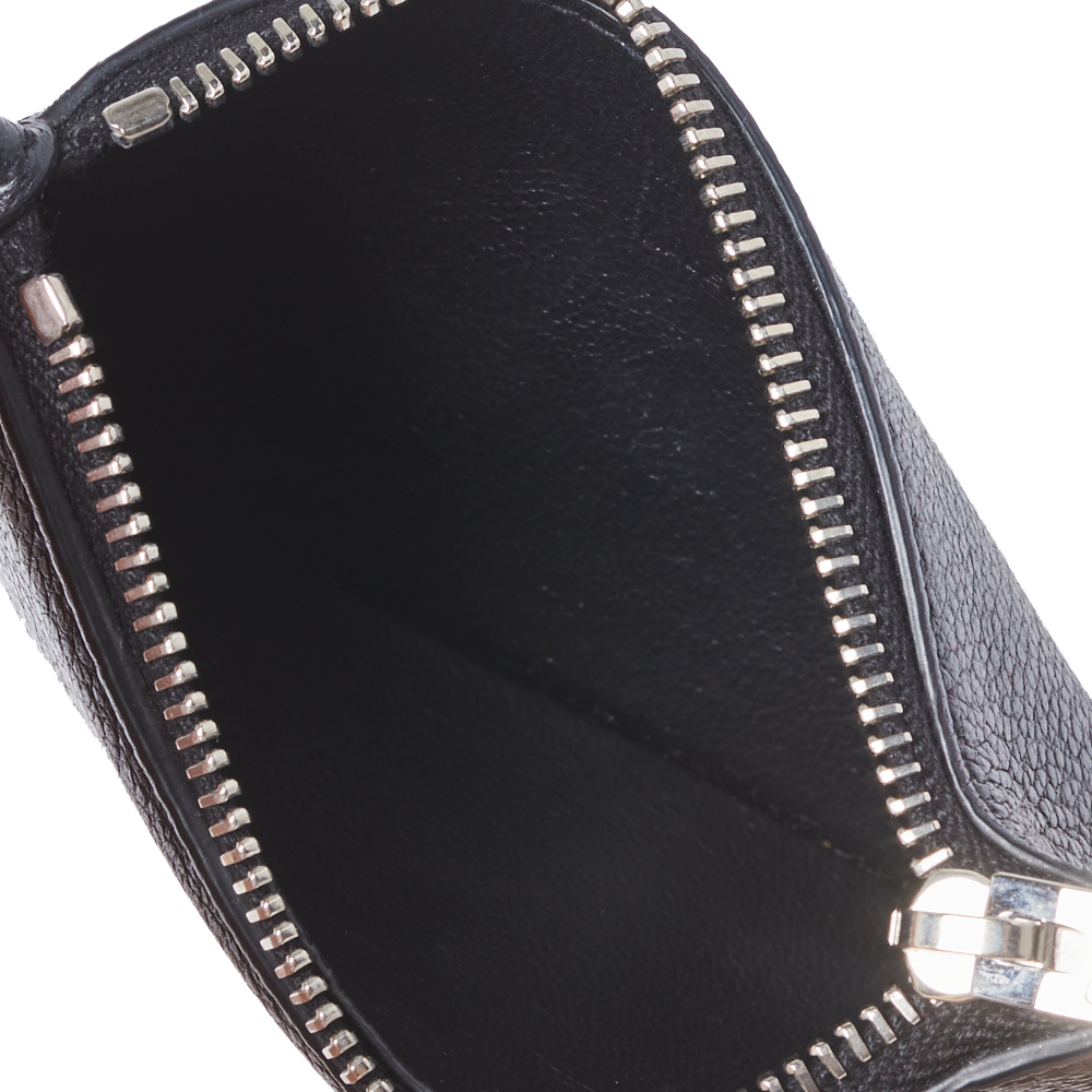 

Saint Laurent Paris Black Leather Zip Card Holder