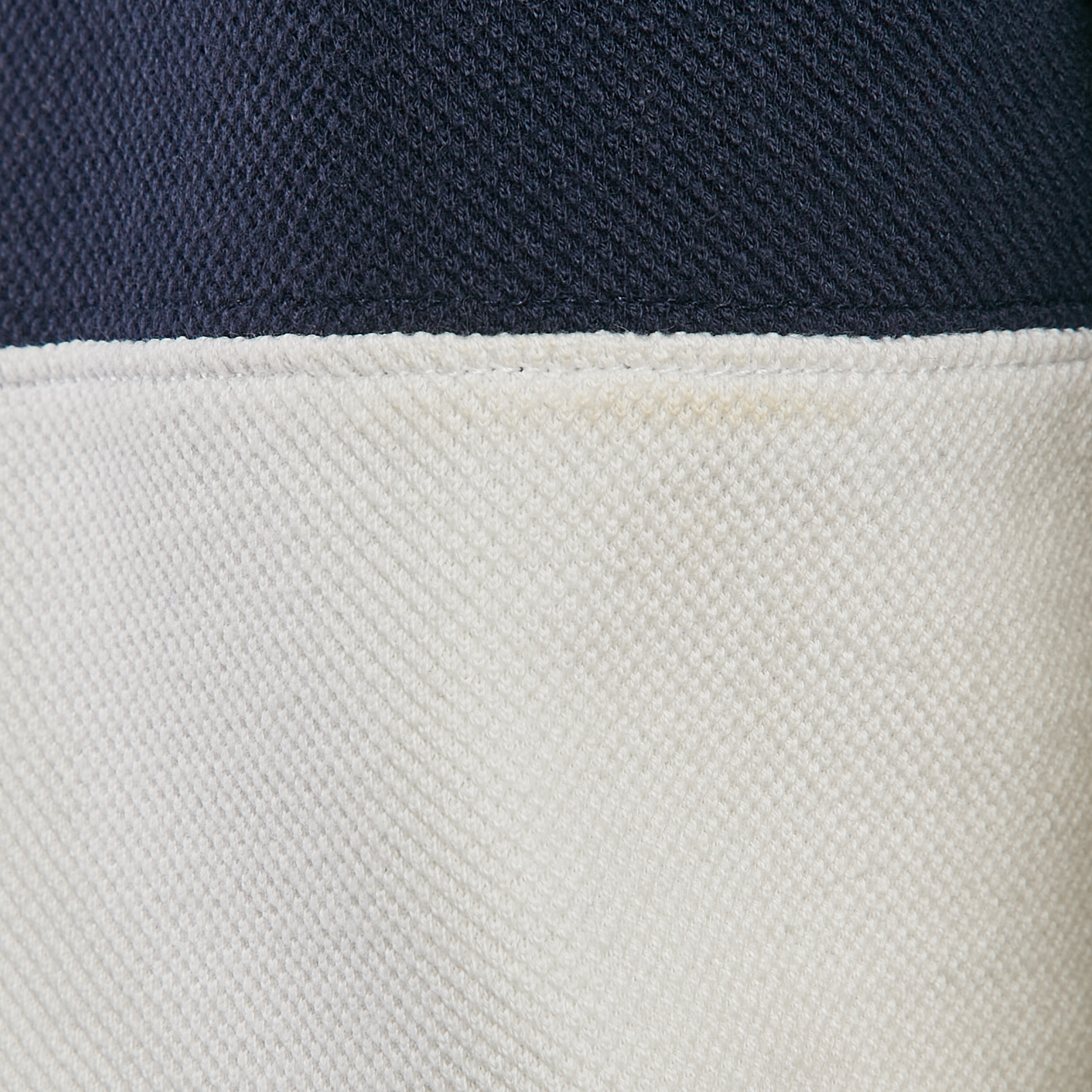 Yves Saint Laurent Vintage Blue/White Striped Cotton Pique Long Sleeve T-Shirt L 